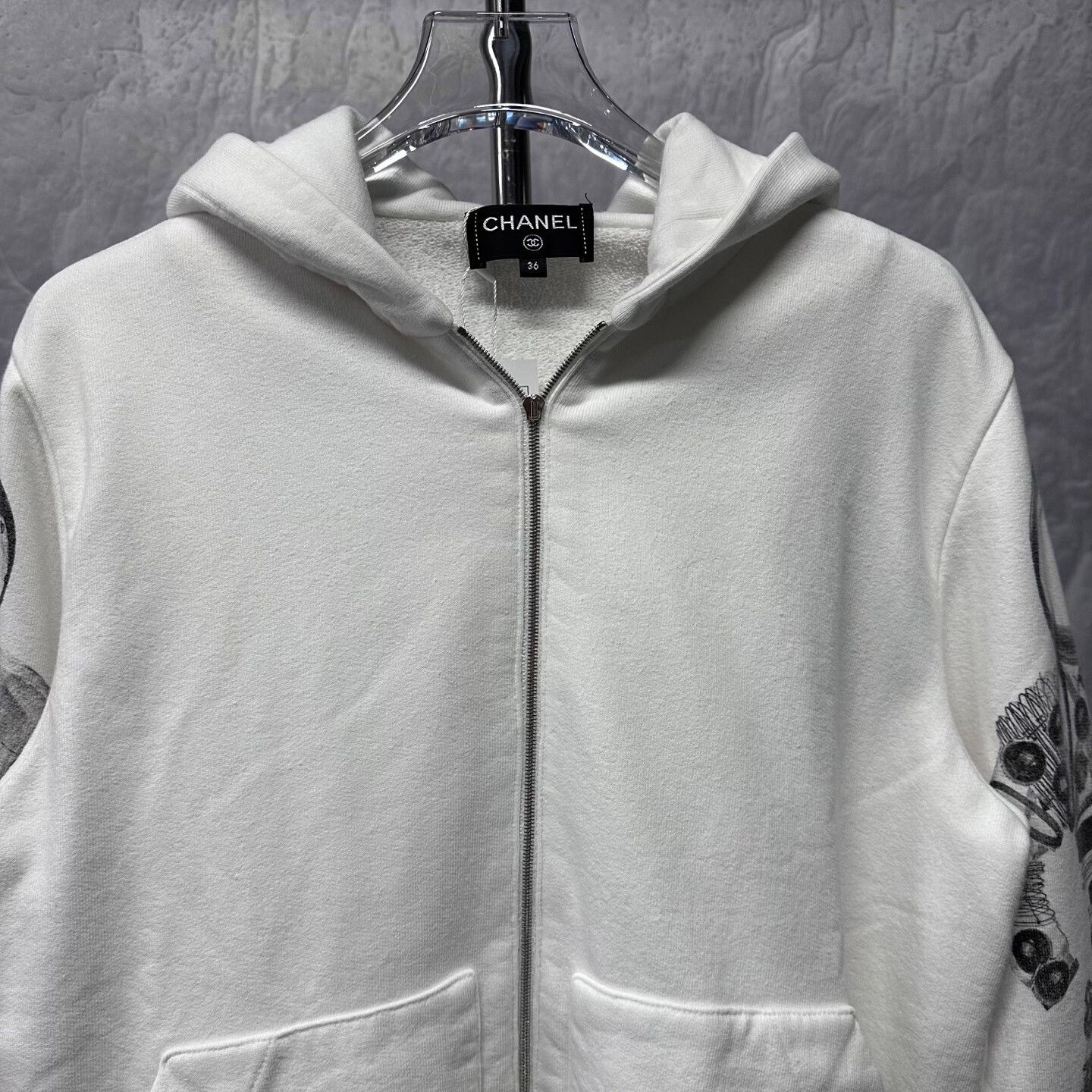 Chanel chanel astronaut print hooded zip jacket Size S / US 4 / IT 40 - 2 Thumbnail
