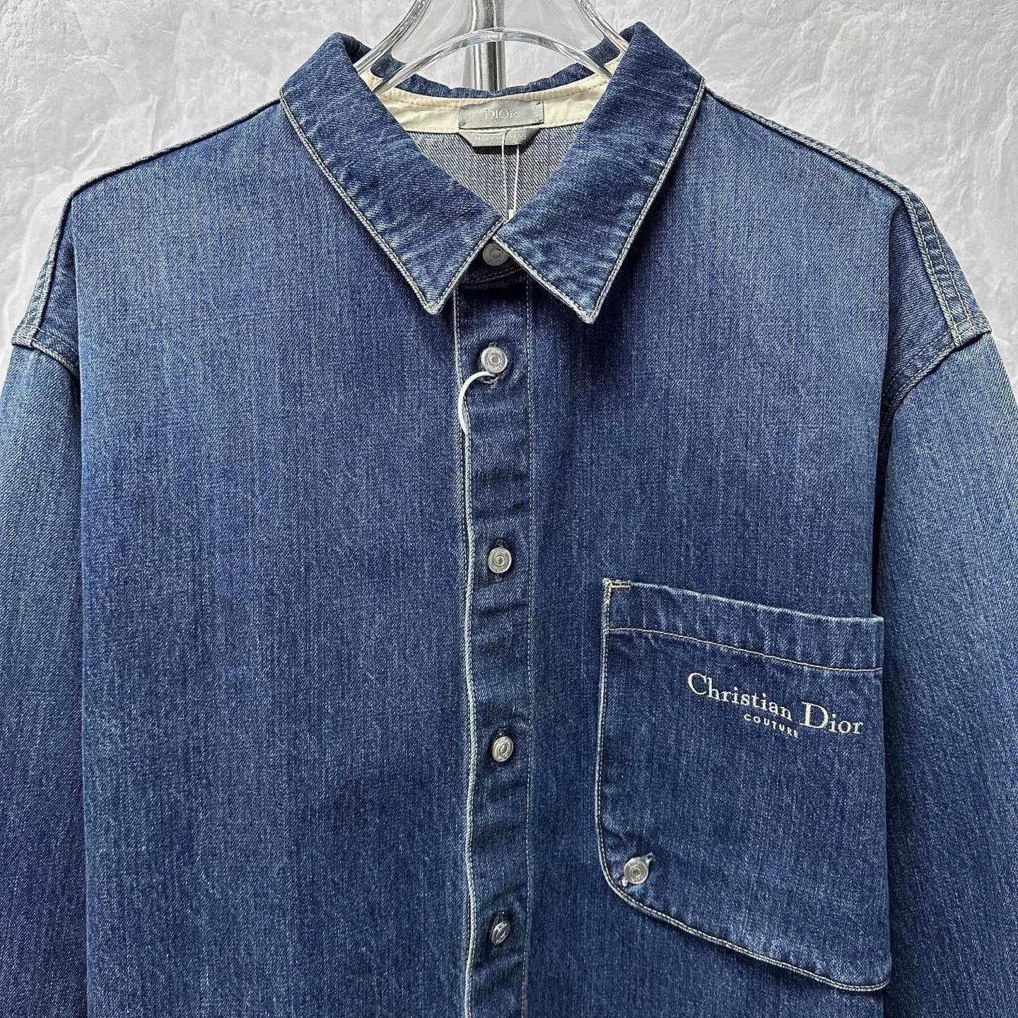 Dior dior embroidered denim shirt jacket Size US L / EU 52-54 / 3 - 2 Thumbnail