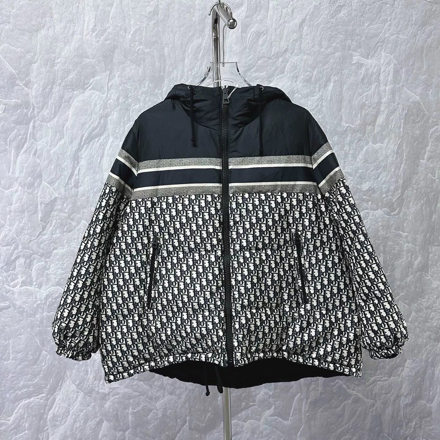 Dior dior reversible hooded zip jacket size l Size L / US 10 / IT 46 - 2 Thumbnail