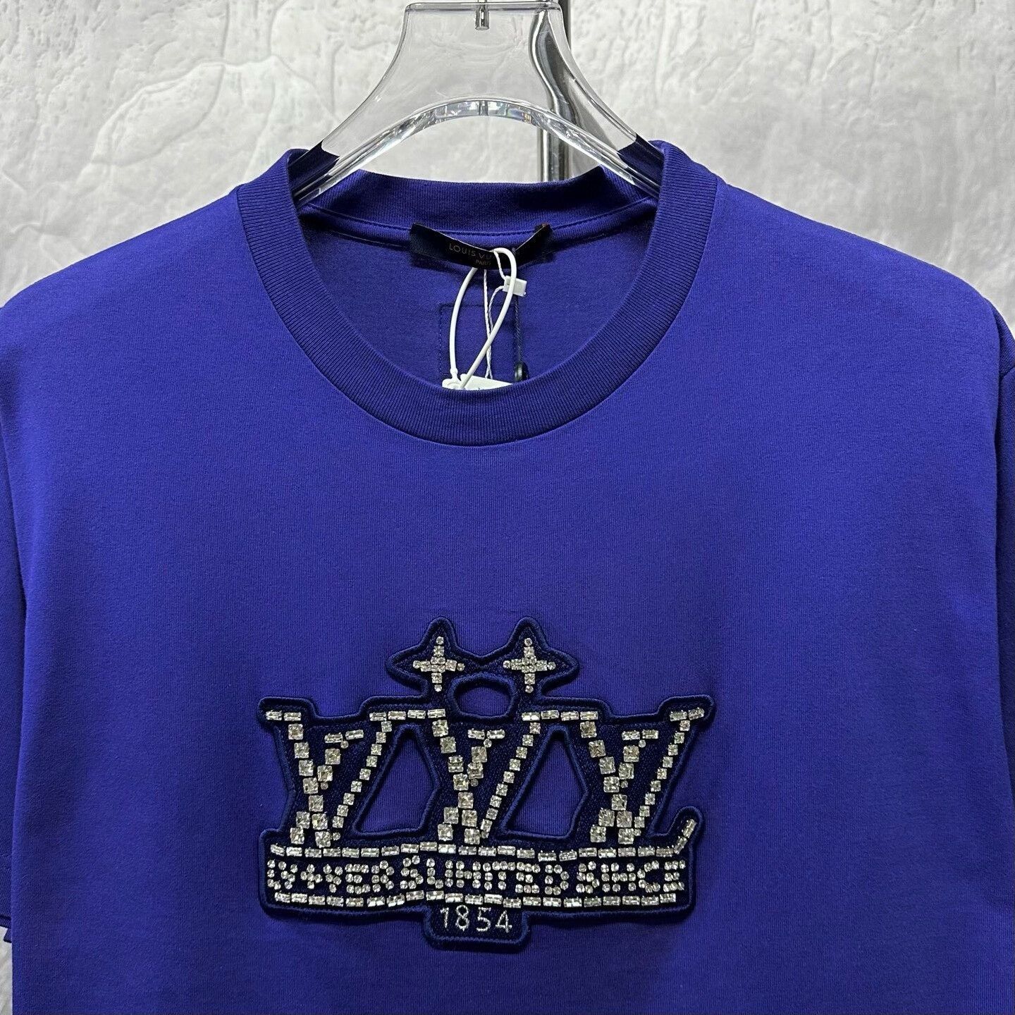 Louis Vuitton louis vuitton ss25 crystal embroidered logo tee Size US XXL / EU 58 / 5 - 2 Thumbnail