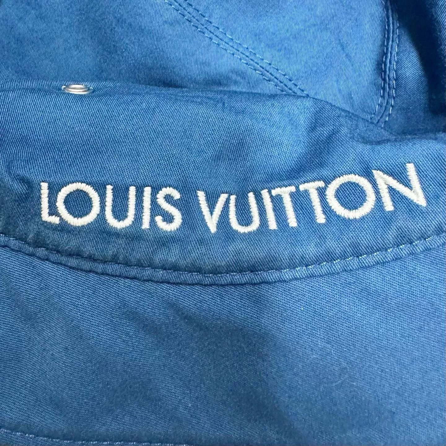 Louis Vuitton louis vuitton logo embroidered bucket hat Size ONE SIZE - 4 Thumbnail