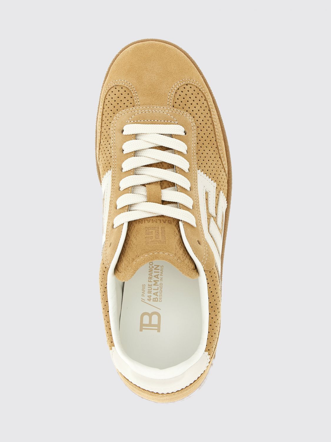 Balmain Balmain Sneakers Woman Beige Size US 10 / IT 40 - 4 Thumbnail