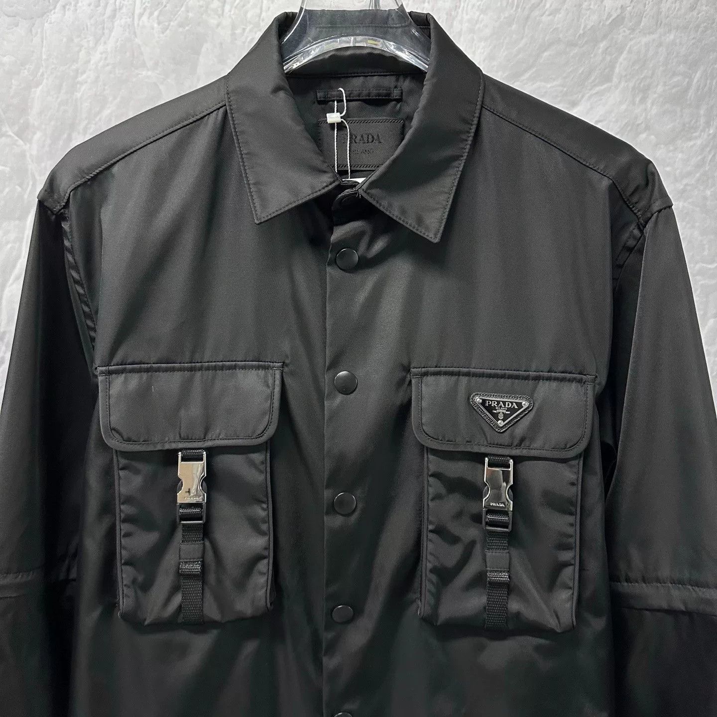 Prada prada detachable sleeve pocket jacket Size US L / EU 52-54 / 3 - 2 Thumbnail
