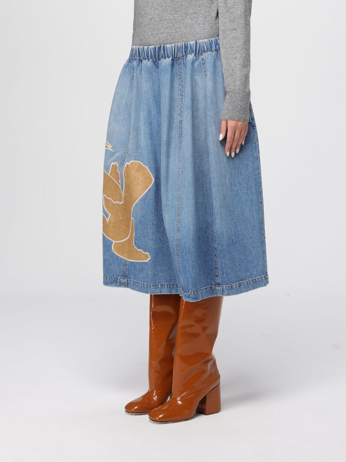 Marni Marni Skirt Woman Blue Size 28" / US 6 / IT 42 - 4 Thumbnail