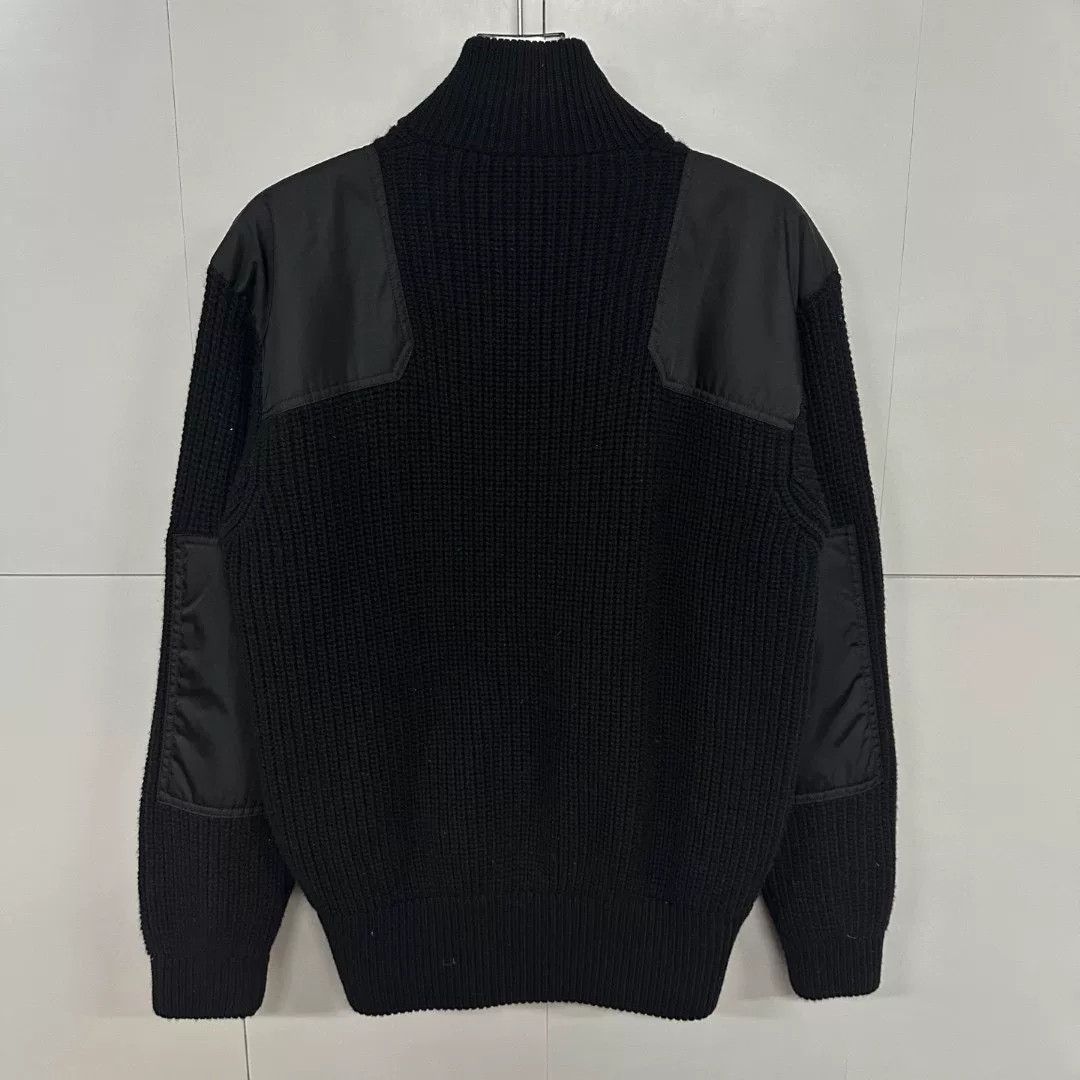 Prada prada black knit jacket with triangle logo Size US L / EU 52-54 / 3 - 4 Thumbnail