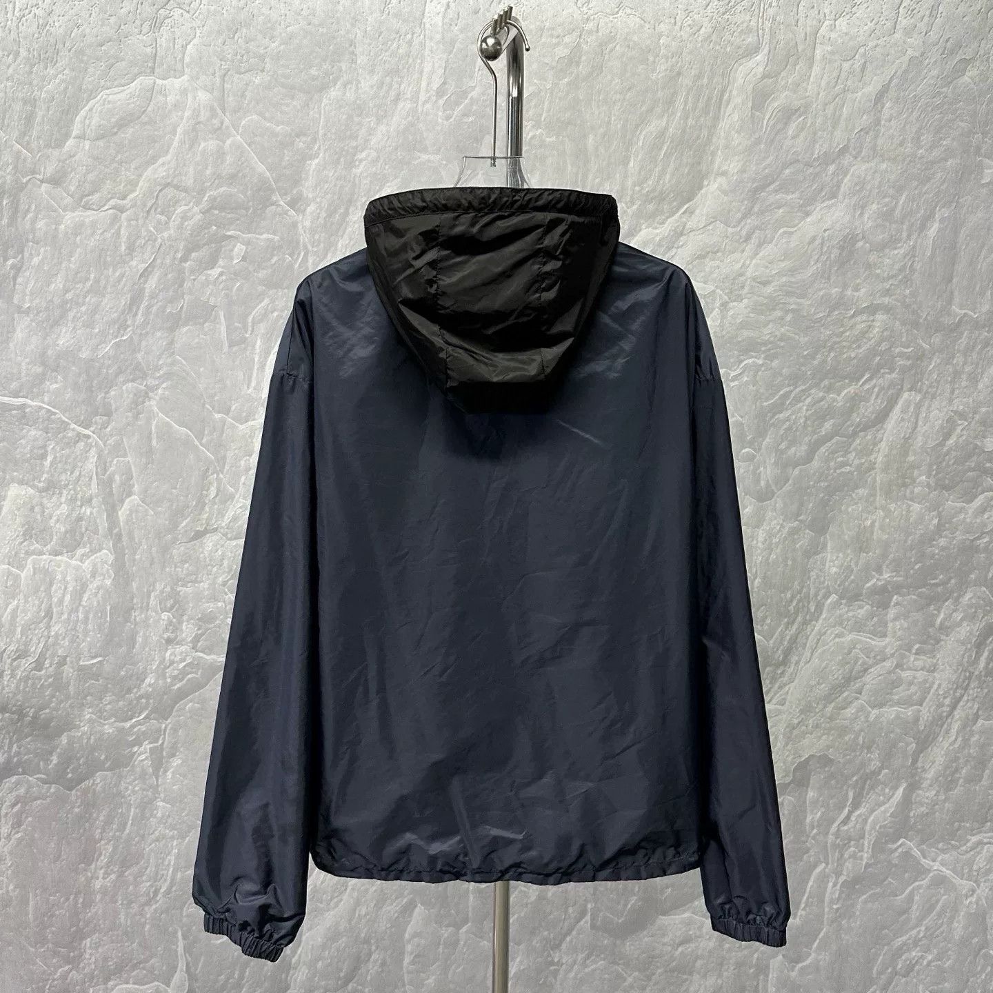 Prada black hooded zip jacket by Prada Size US XL / EU 56 / 4 - 4 Thumbnail
