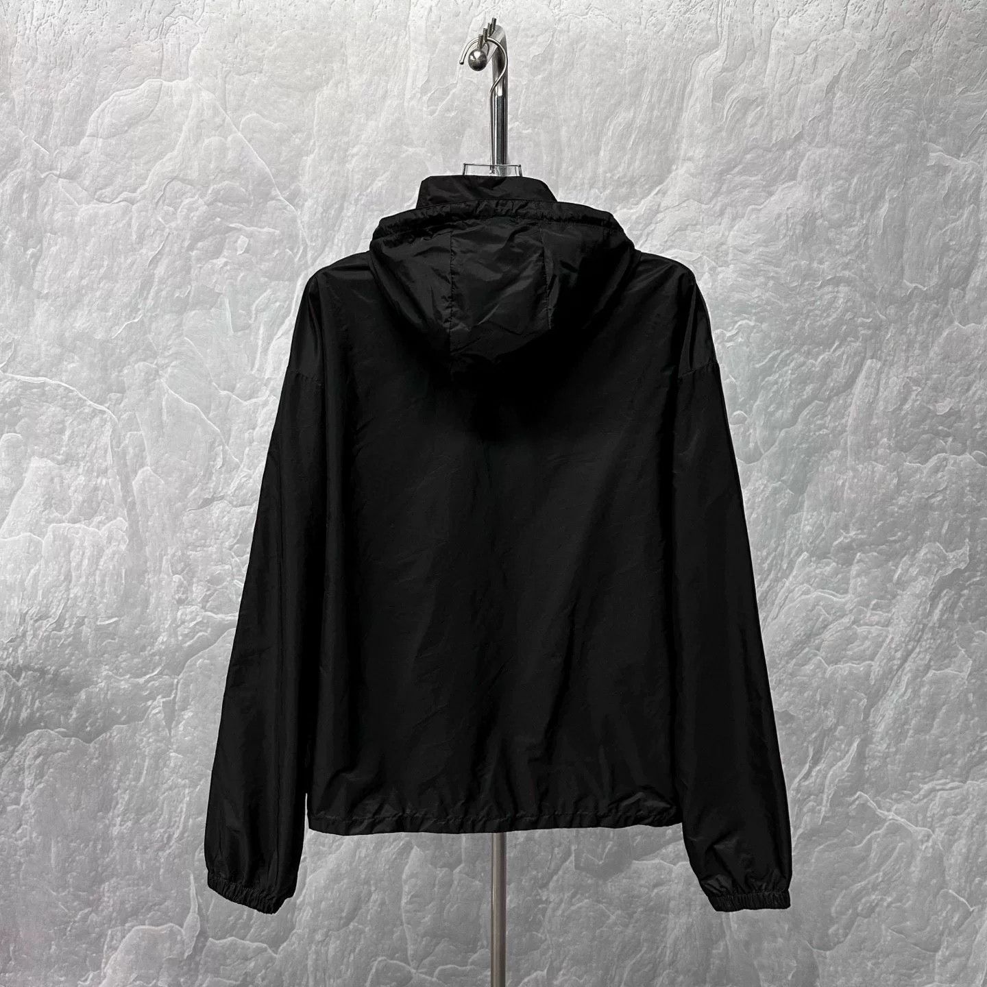 Prada black hooded zip jacket by Prada Size US XL / EU 56 / 4 - 2 Thumbnail