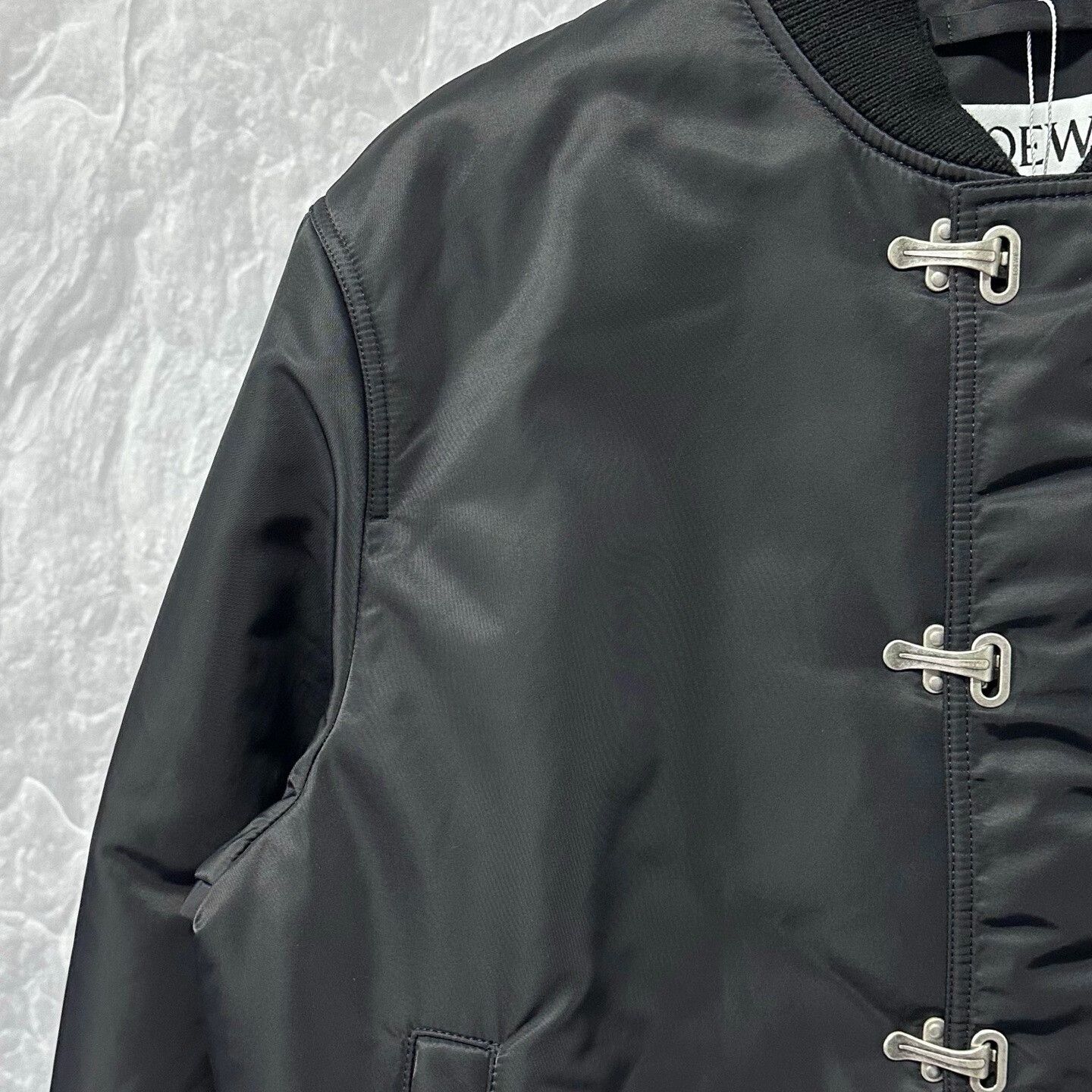 Loewe new LOEWE black cotton outerwear jacket Size US L / EU 52-54 / 3 - 3 Thumbnail