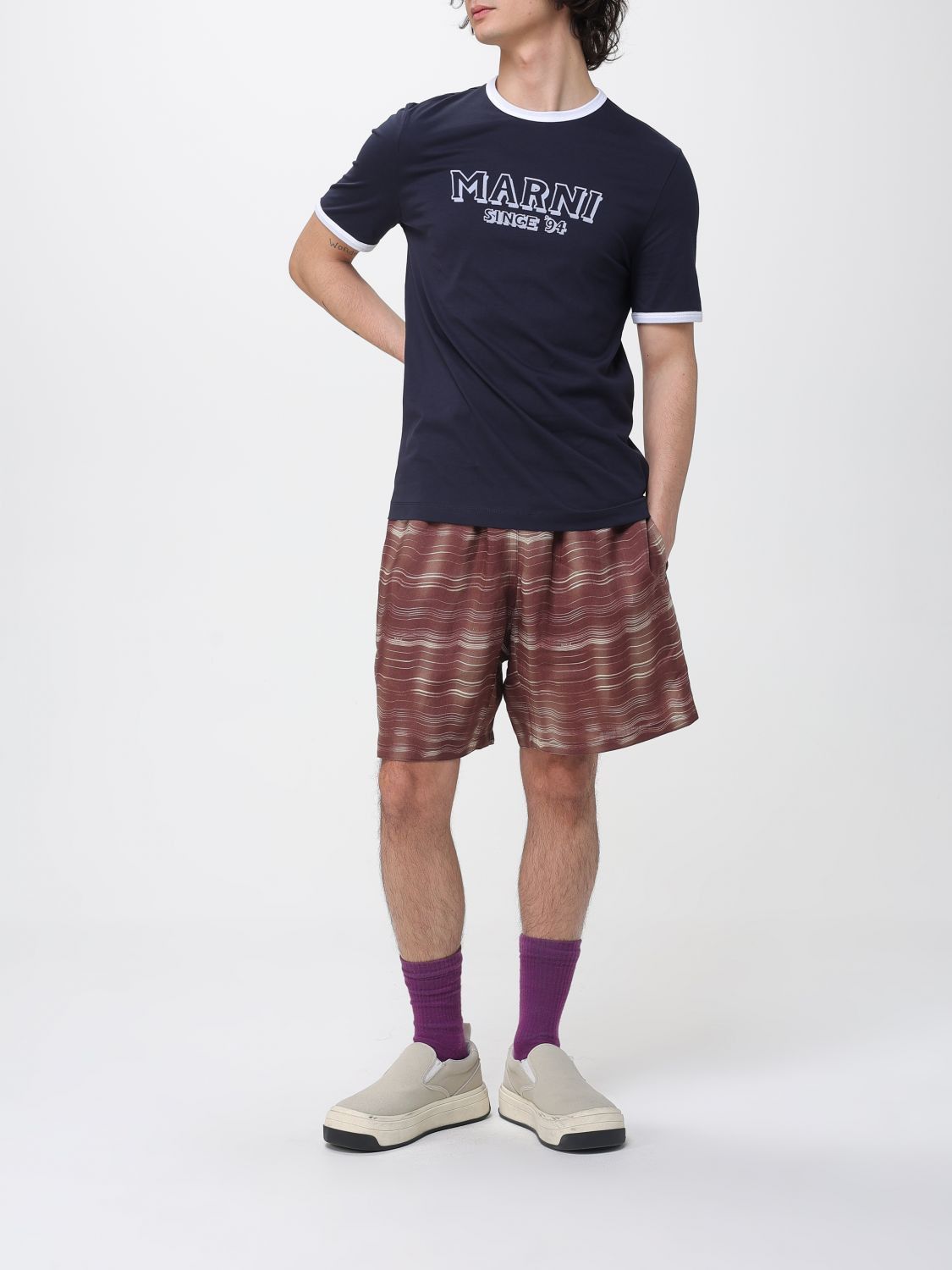 Marni Marni T-Shirt Men Blue Size US L / EU 52-54 / 3 - 2 Thumbnail
