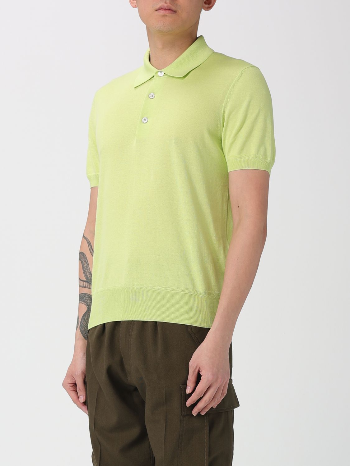 Tom Ford Tom Ford Polo Shirt Men Acid Green Size US L / EU 52-54 / 3 - 4 Thumbnail