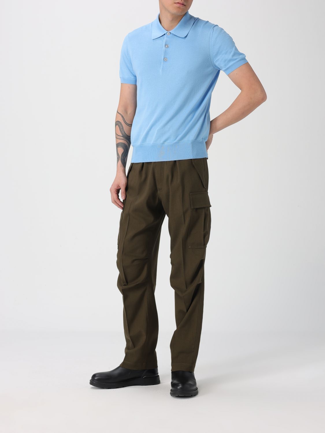 Tom Ford Tom Ford Polo Shirt Men Turquoise Size US XL / EU 56 / 4 - 2 Thumbnail