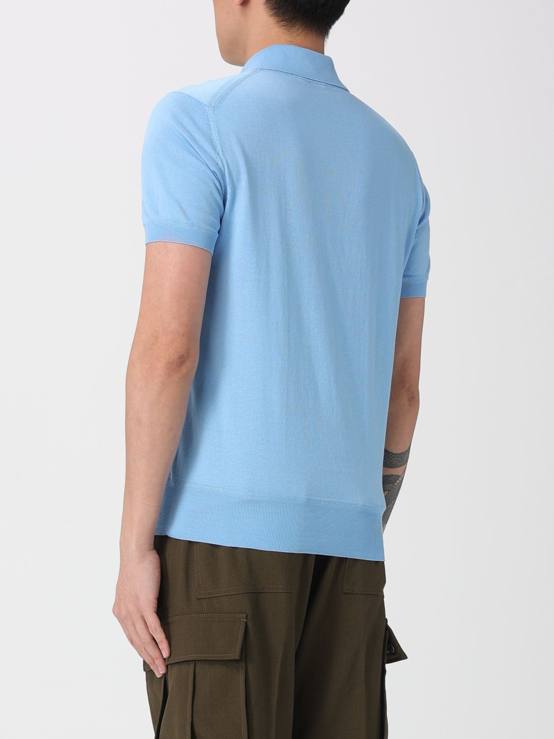 Tom Ford Tom Ford Polo Shirt Men Turquoise Size US XL / EU 56 / 4 - 3 Thumbnail
