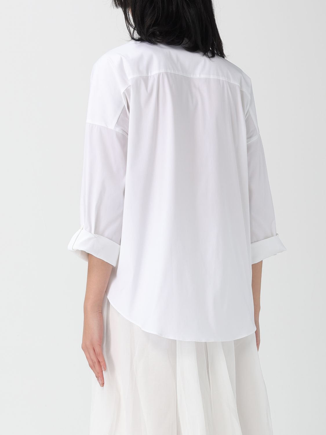 Brunello Cucinelli Brunello Cucinelli Shirt Woman White Size XL / US 12-14 / IT 48-50 - 3 Thumbnail