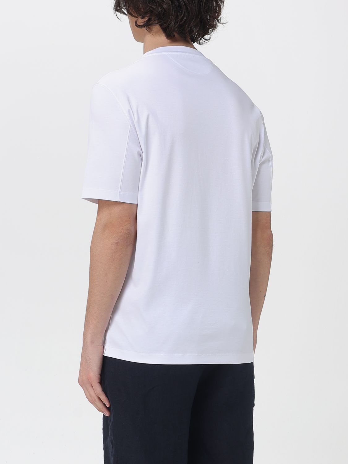 Brunello Cucinelli Brunello Cucinelli T-Shirt Men White Size US L / EU 52-54 / 3 - 3 Thumbnail