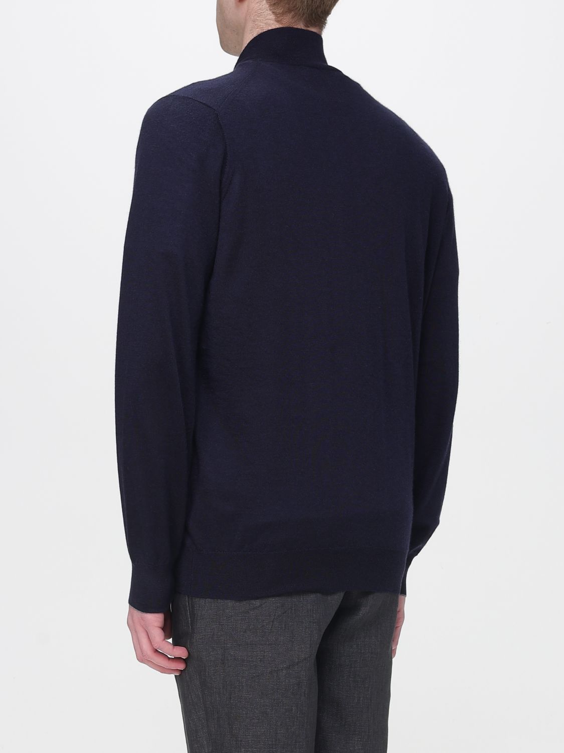 Brunello Cucinelli Brunello Cucinelli Sweater Men Navy Size US XXL / EU 58 / 5 - 3 Thumbnail