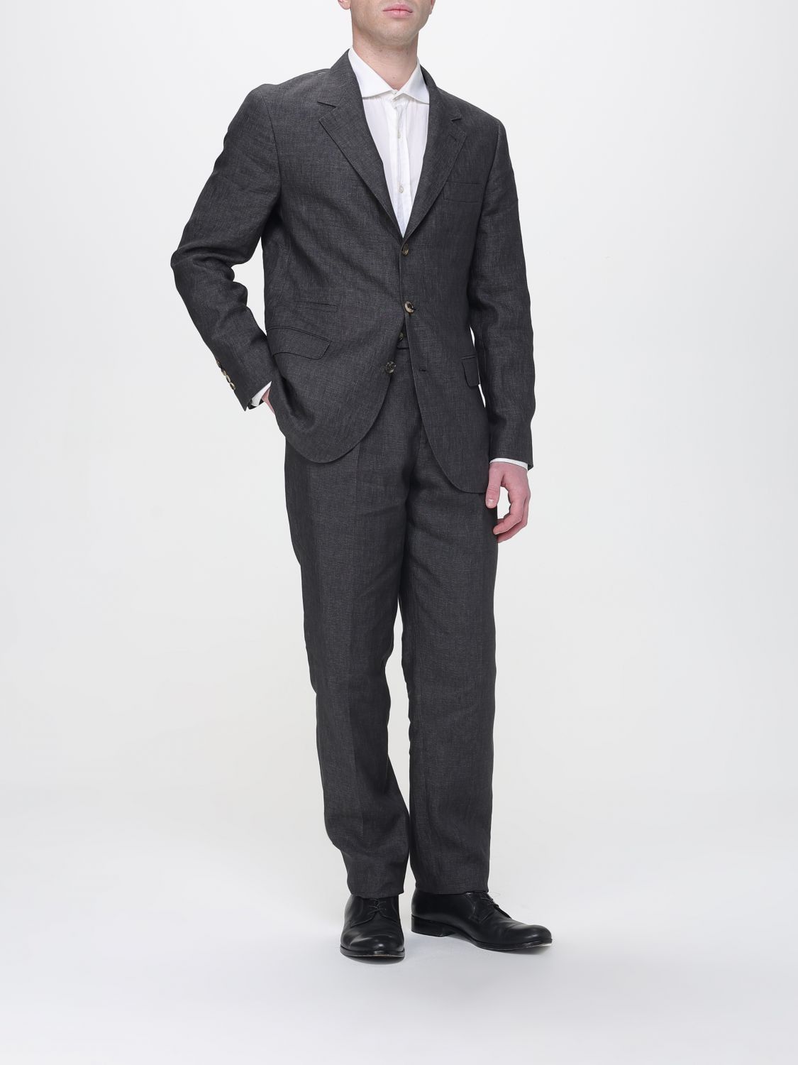Brunello Cucinelli Brunello Cucinelli Suit Men Grey Size US XL / EU 56 / 4 - 2 Thumbnail