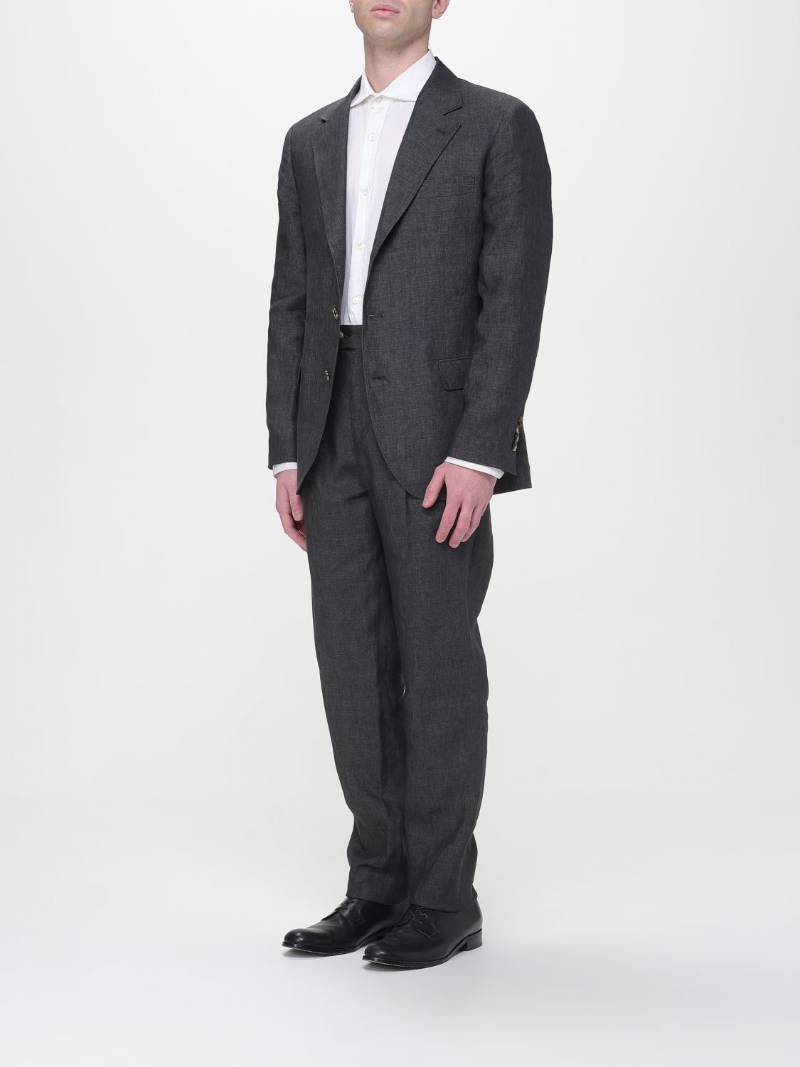 Brunello Cucinelli Brunello Cucinelli Suit Men Grey Size US XL / EU 56 / 4 - 4 Thumbnail