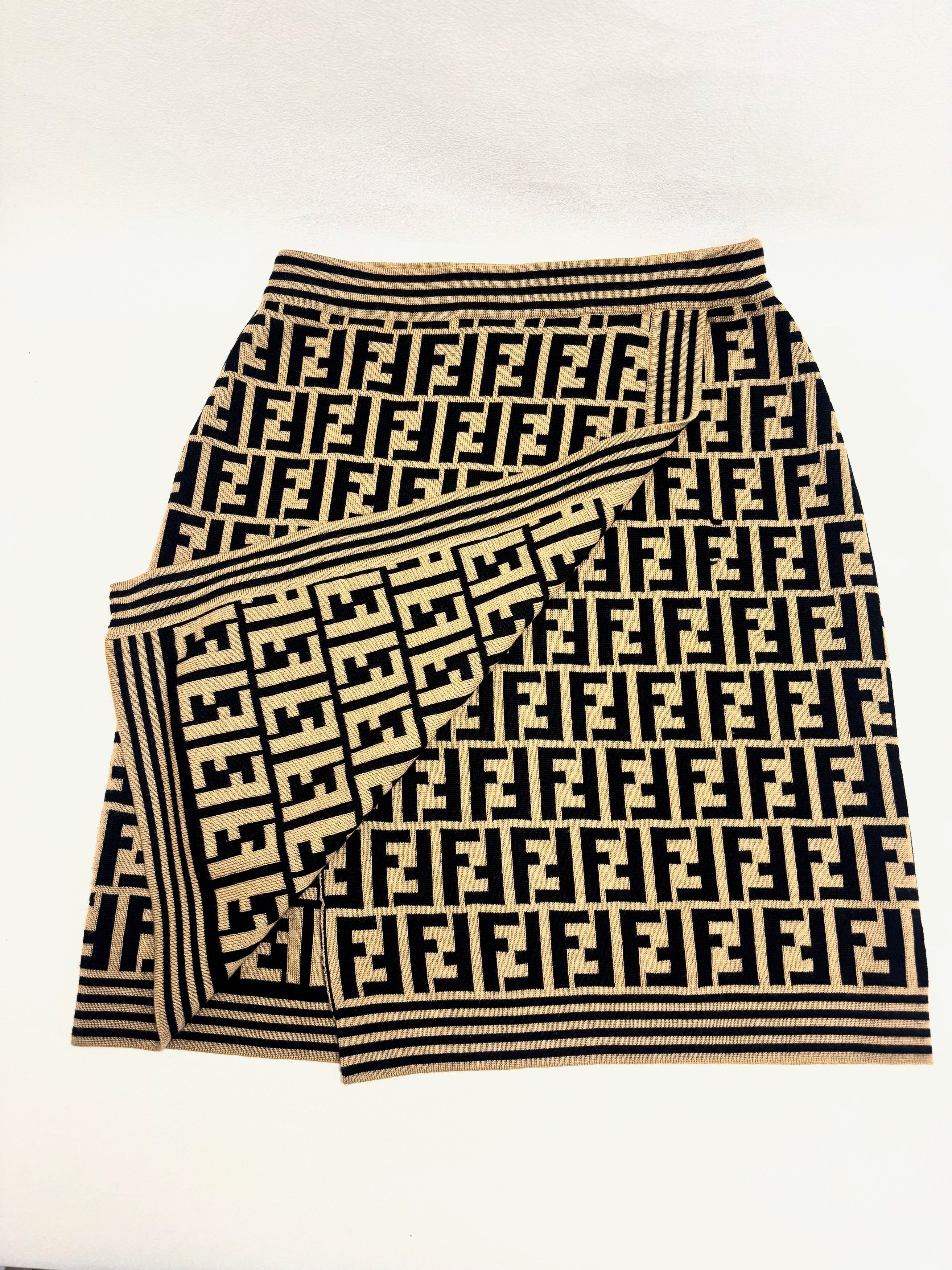 Fendi Jupe laine Zucca Size ONE SIZE - 2 Thumbnail