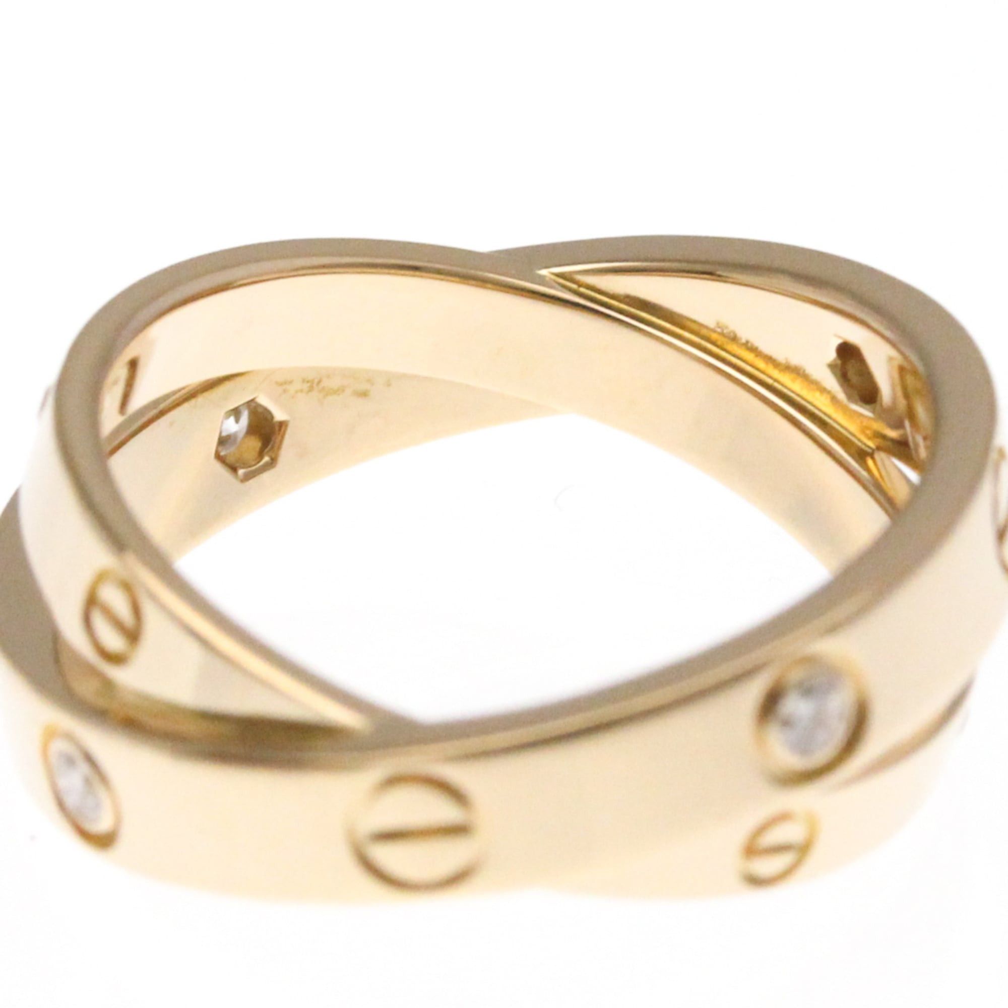 Cartier Cartier Be Love Diamond Ring Pink Gold (18K),White Gold (18K) Fashion Diamond Band Ring Silver,Pink Gold Size ONE SIZE - 8 Thumbnail
