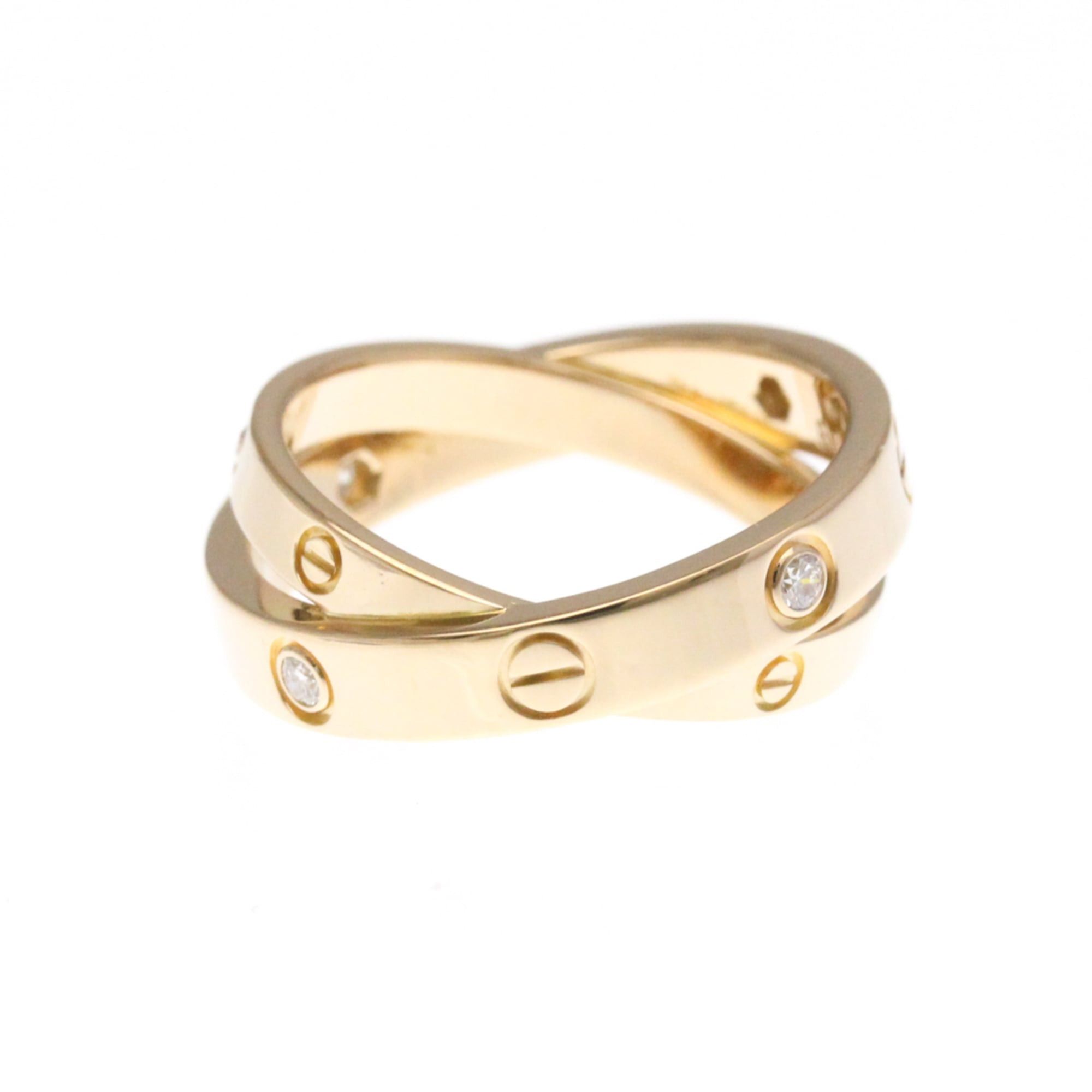 Cartier Cartier Be Love Diamond Ring Pink Gold (18K),White Gold (18K) Fashion Diamond Band Ring Silver,Pink Gold Size ONE SIZE - 4 Thumbnail