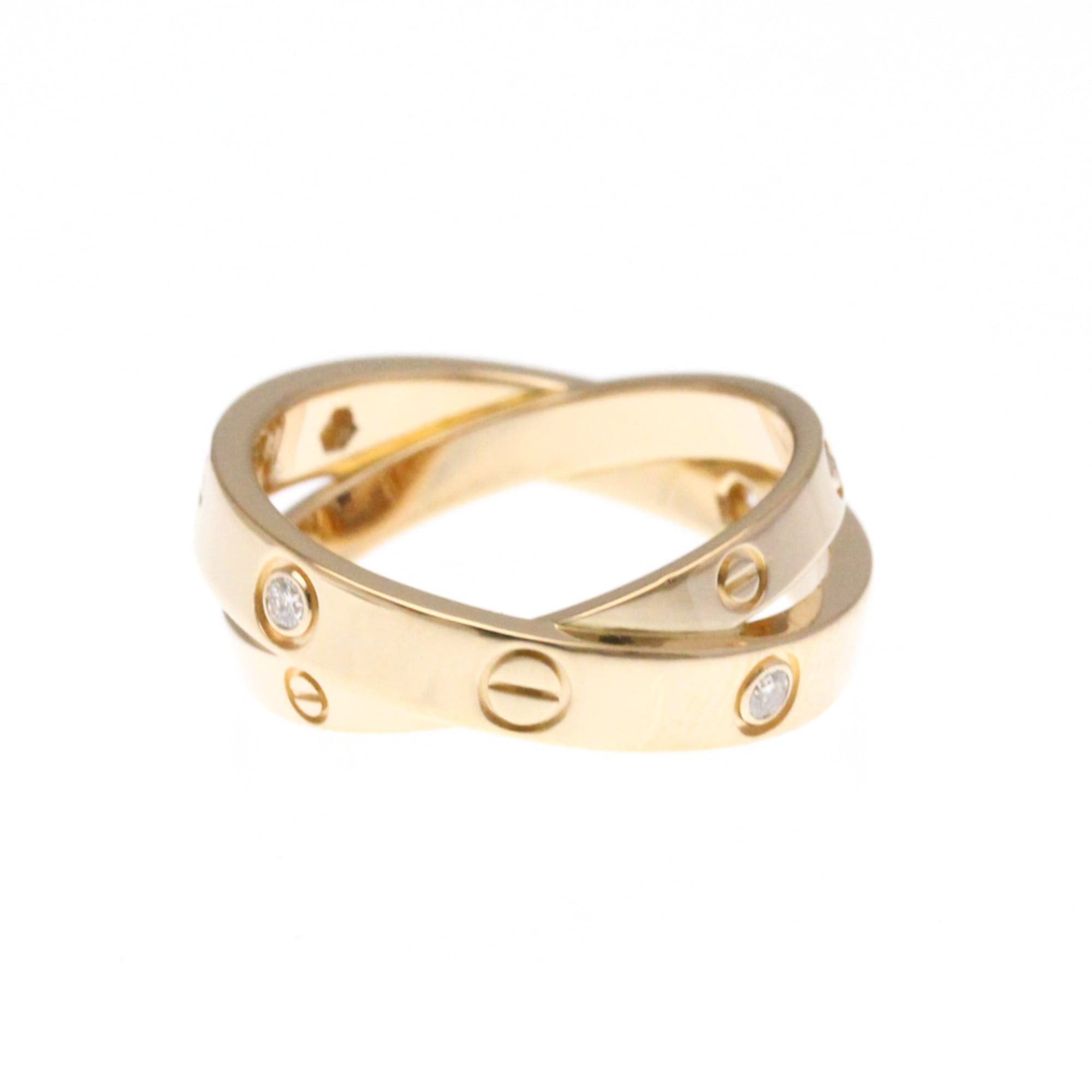 Cartier Cartier Be Love Diamond Ring Pink Gold (18K),White Gold (18K) Fashion Diamond Band Ring Silver,Pink Gold Size ONE SIZE - 2 Thumbnail