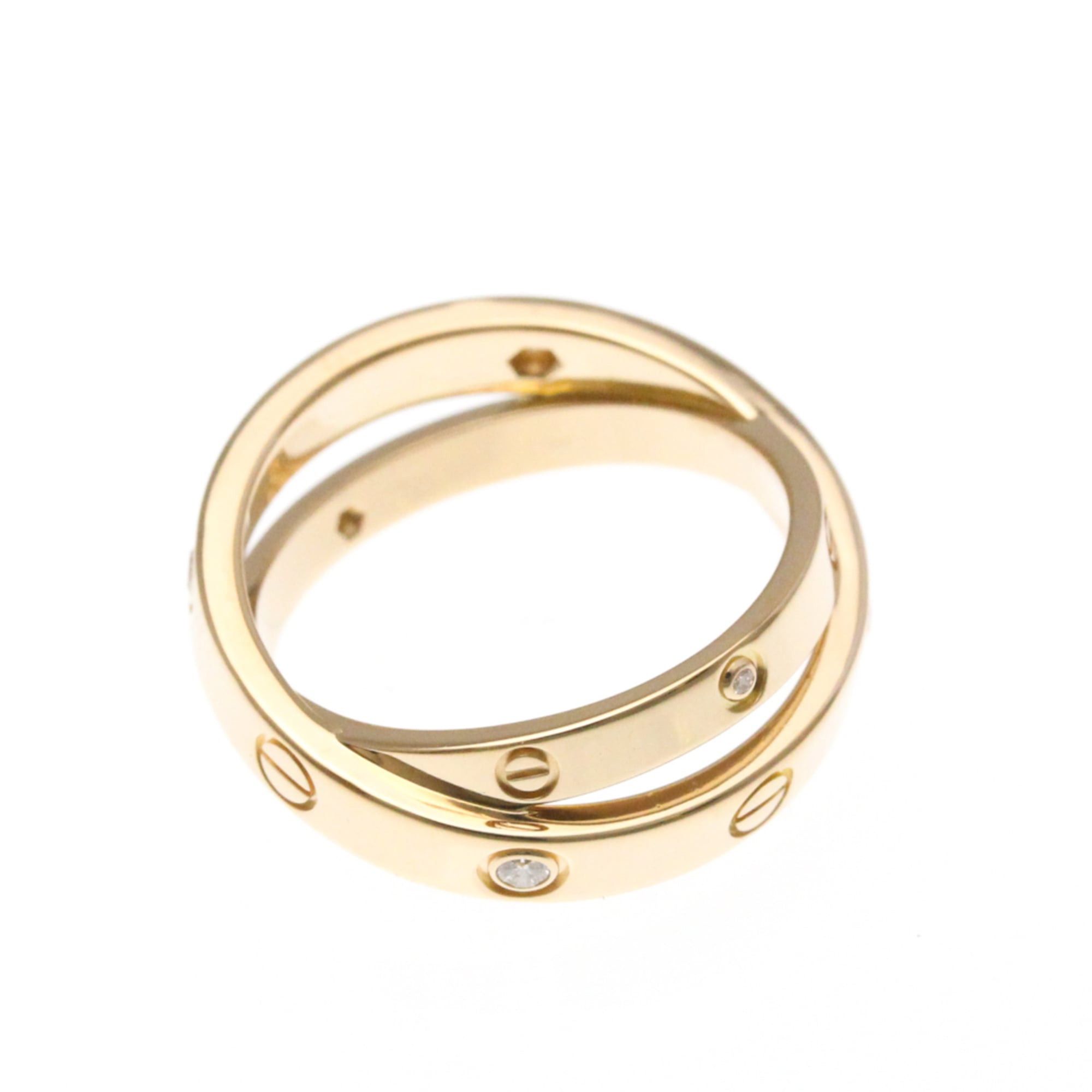 Cartier Cartier Be Love Diamond Ring Pink Gold (18K),White Gold (18K) Fashion Diamond Band Ring Silver,Pink Gold Size ONE SIZE - 9 Thumbnail