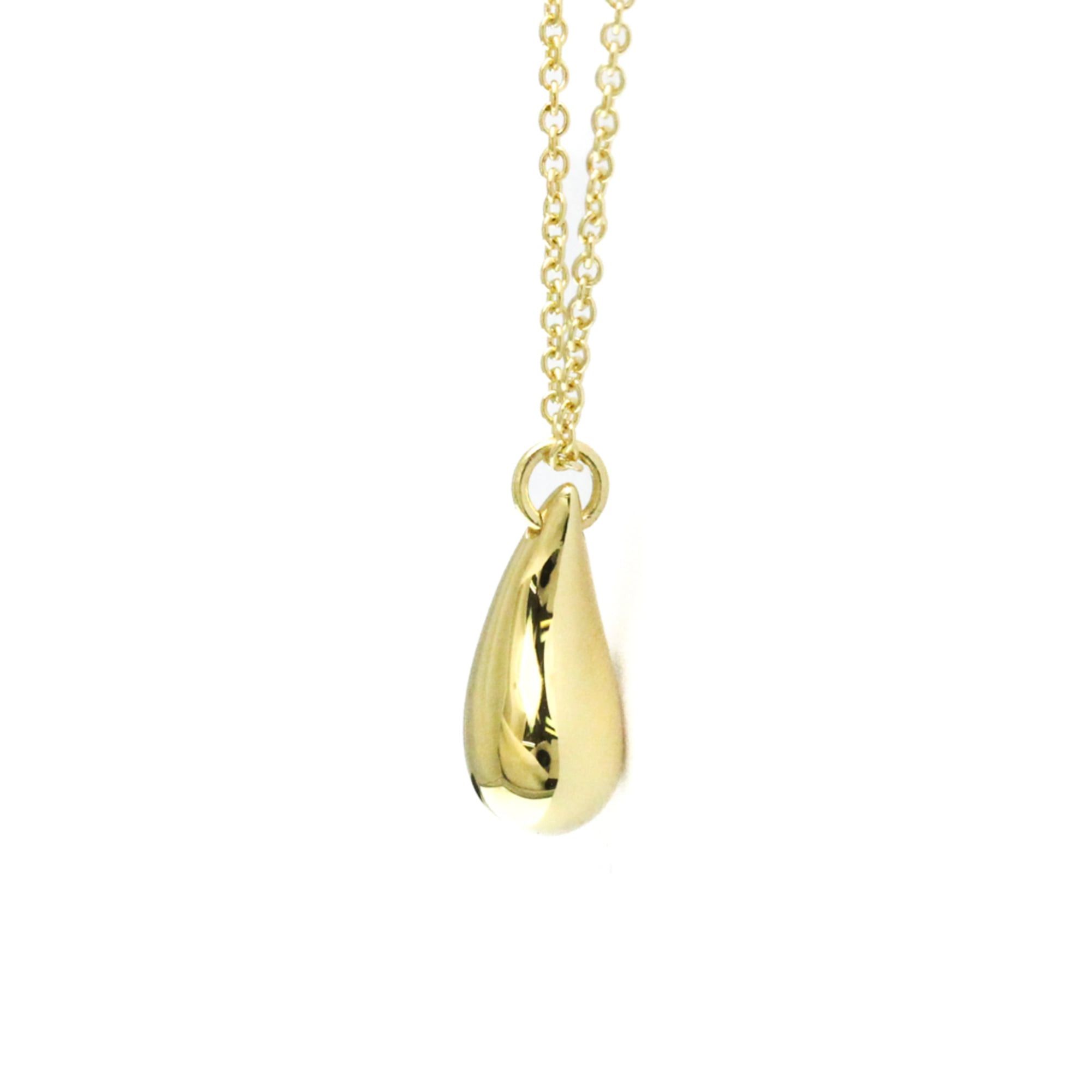 Tiffany Teardrop Necklace Yellow Gold (18K) No Stone Men,Women Fashion Pendant Necklace (Gold)