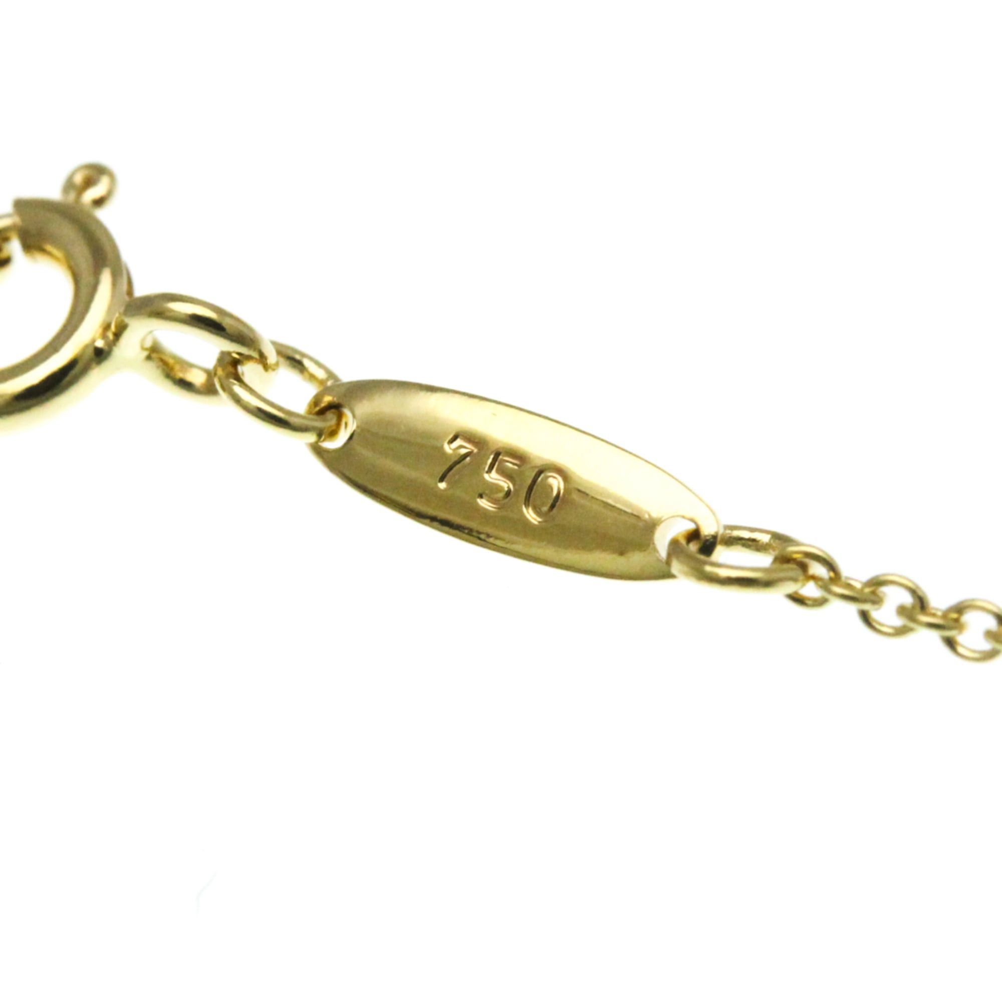 Tiffany Teardrop Necklace Yellow Gold (18K) No Stone Men,Women Fashion Pendant Necklace (Gold)