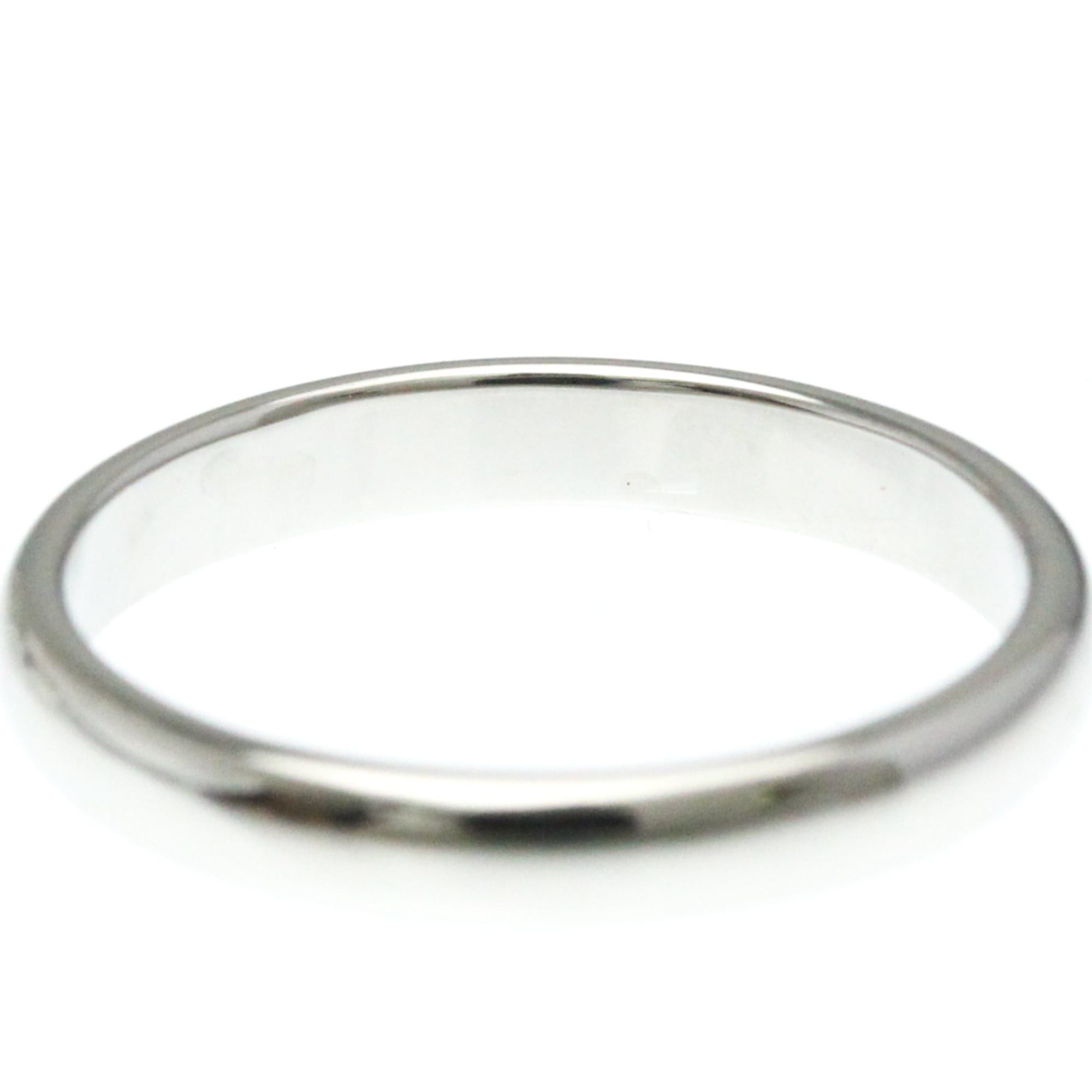 Tiffany & Co. Tiffany Wedding Ring Platinum Fashion No Stone Band Ring Silver Size ONE SIZE - 4 Thumbnail