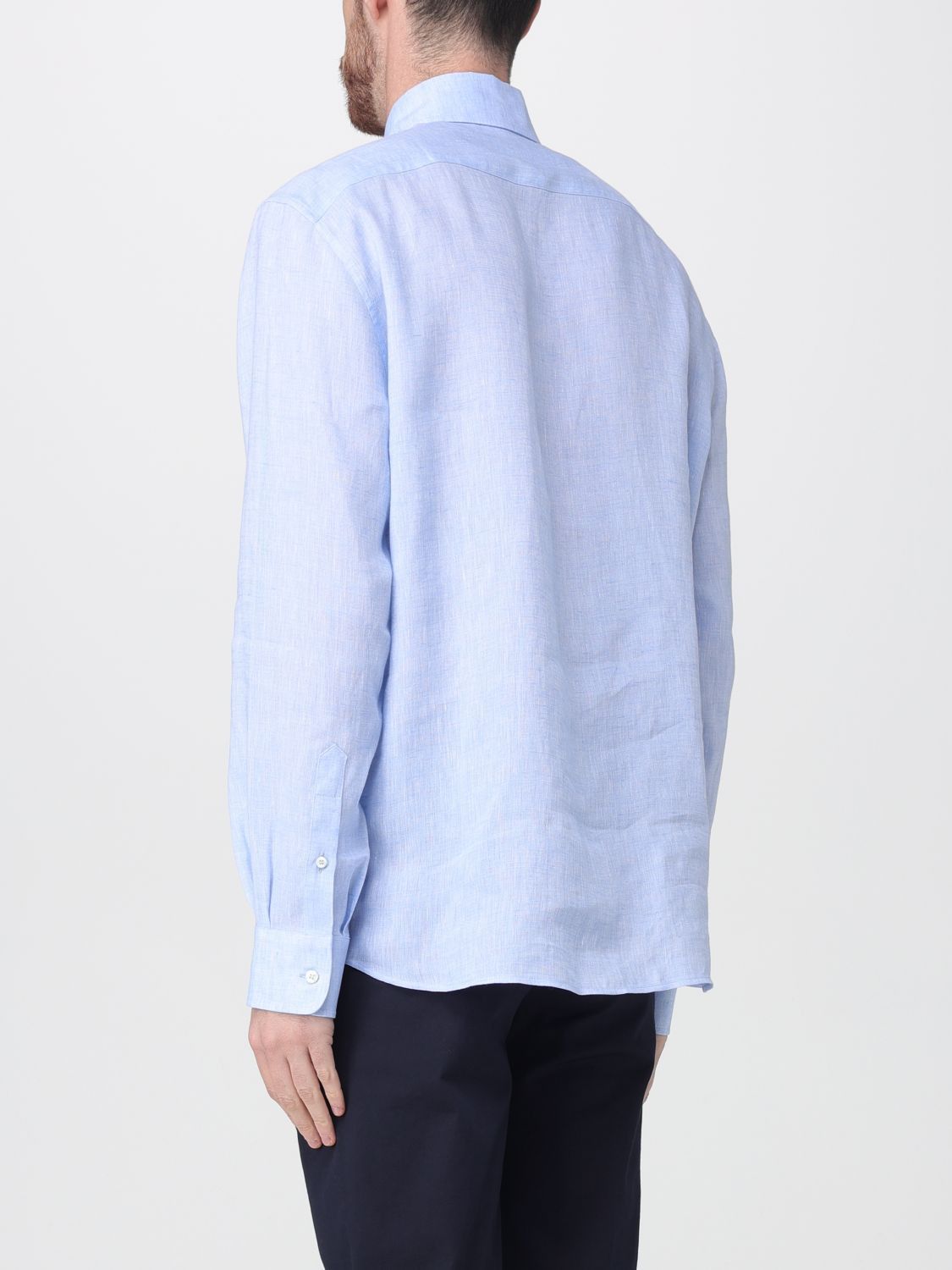 Brunello Cucinelli Brunello Cucinelli Shirt Men Sky Blue Size US S / EU 44-46 / 1 - 3 Thumbnail