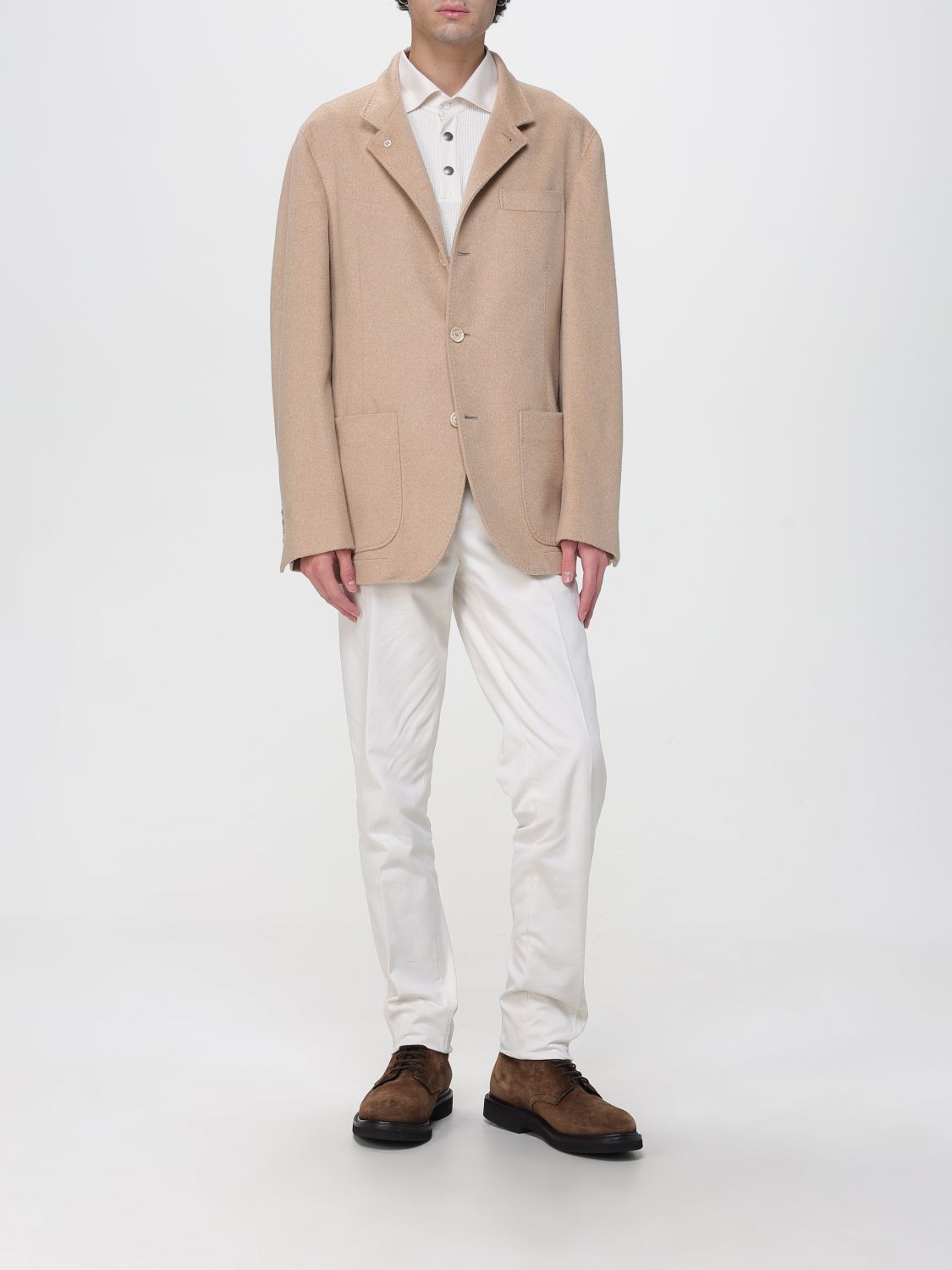 Brunello Cucinelli Brunello Cucinelli Jacket Men Beige Size US M / EU 48-50 / 2 - 2 Thumbnail