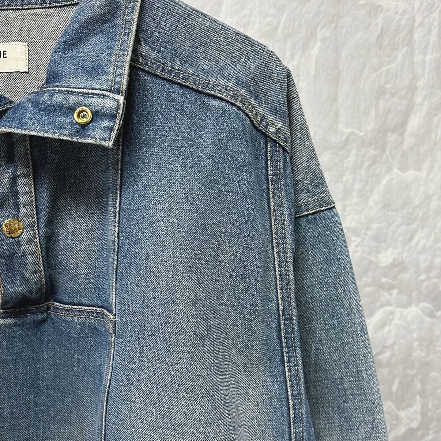 Celine celine denim jacket with half-open pockets Size L / US 10 / IT 46 - 3 Thumbnail