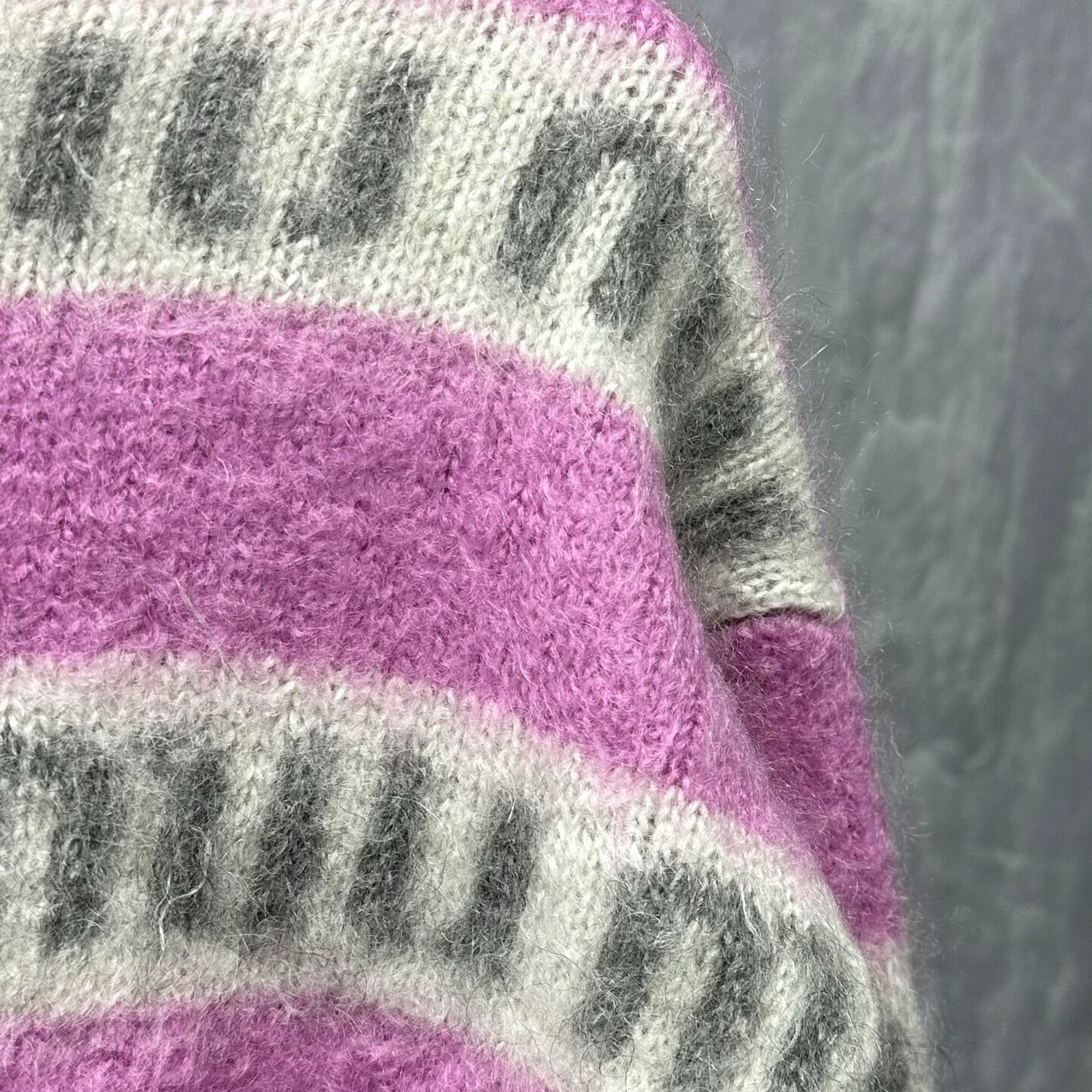 Miu Miu miu miu striped knit sweater in pink Size M / US 6-8 / IT 42-44 - 3 Thumbnail
