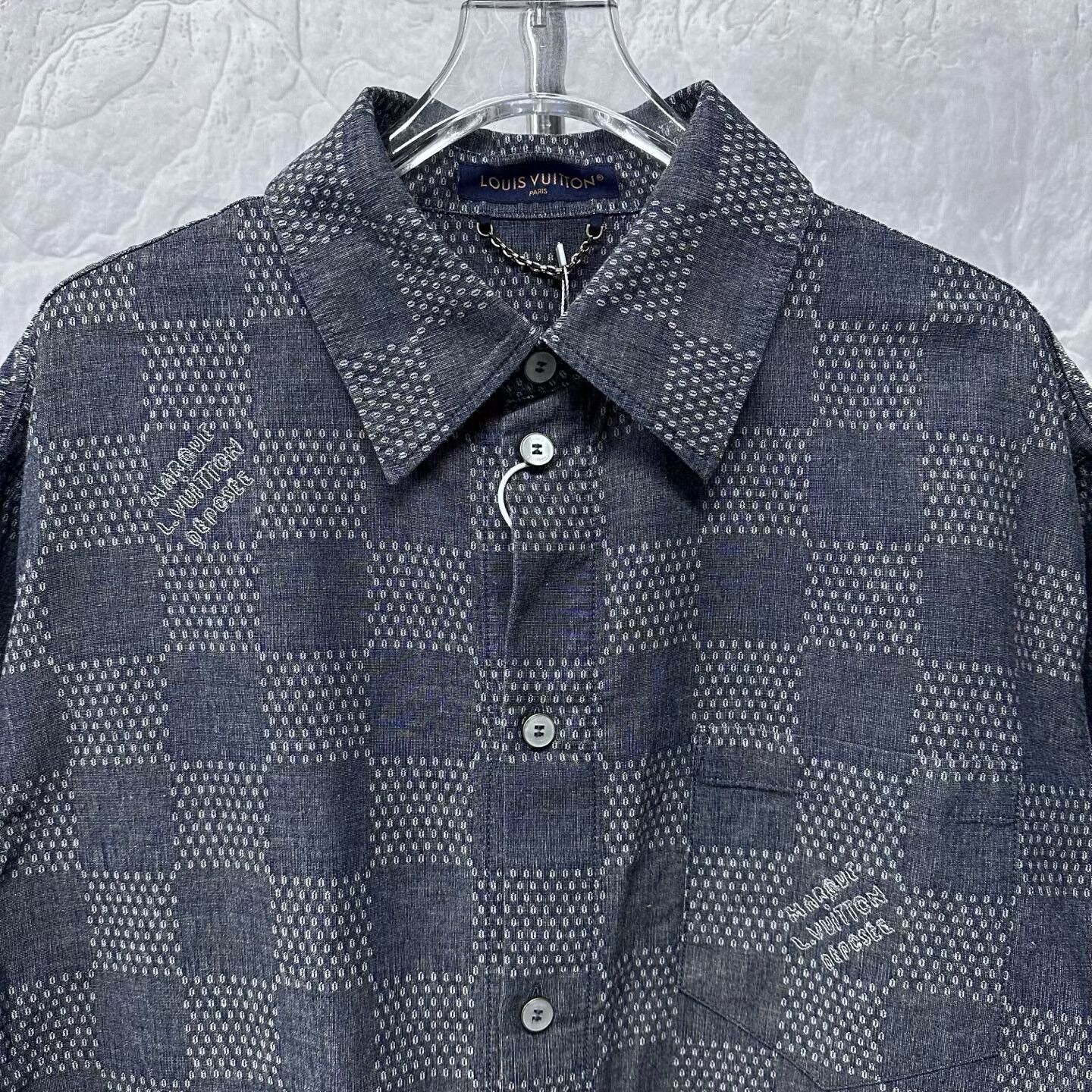 Louis Vuitton Louis Vuitton LV Checkerboard Short Sleeve Shirt Size US M / EU 48-50 / 2 - 2 Thumbnail