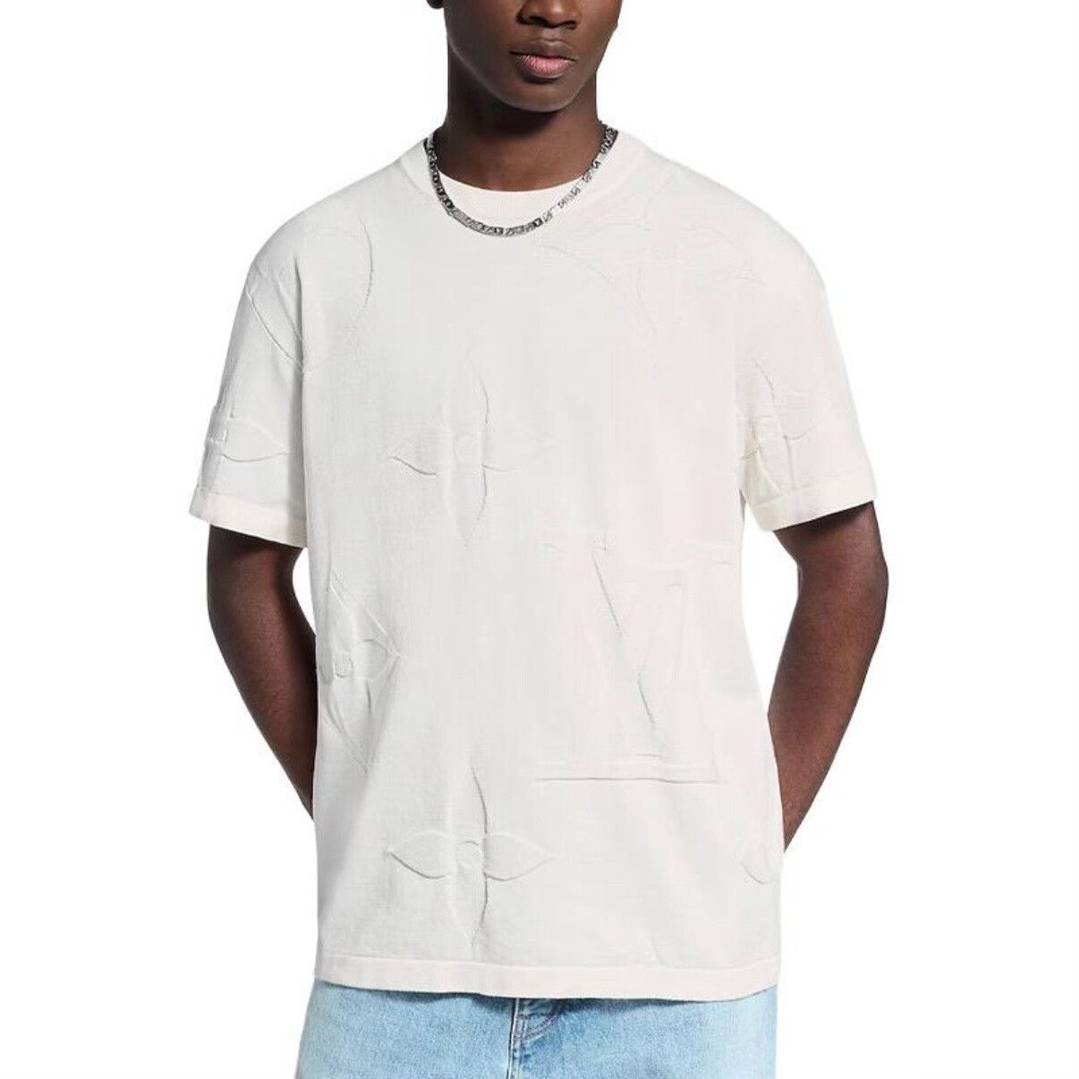 Louis Vuitton louis vuitton knitted short sleeve t-shirt Size US M / EU 48-50 / 2 - 6 Thumbnail