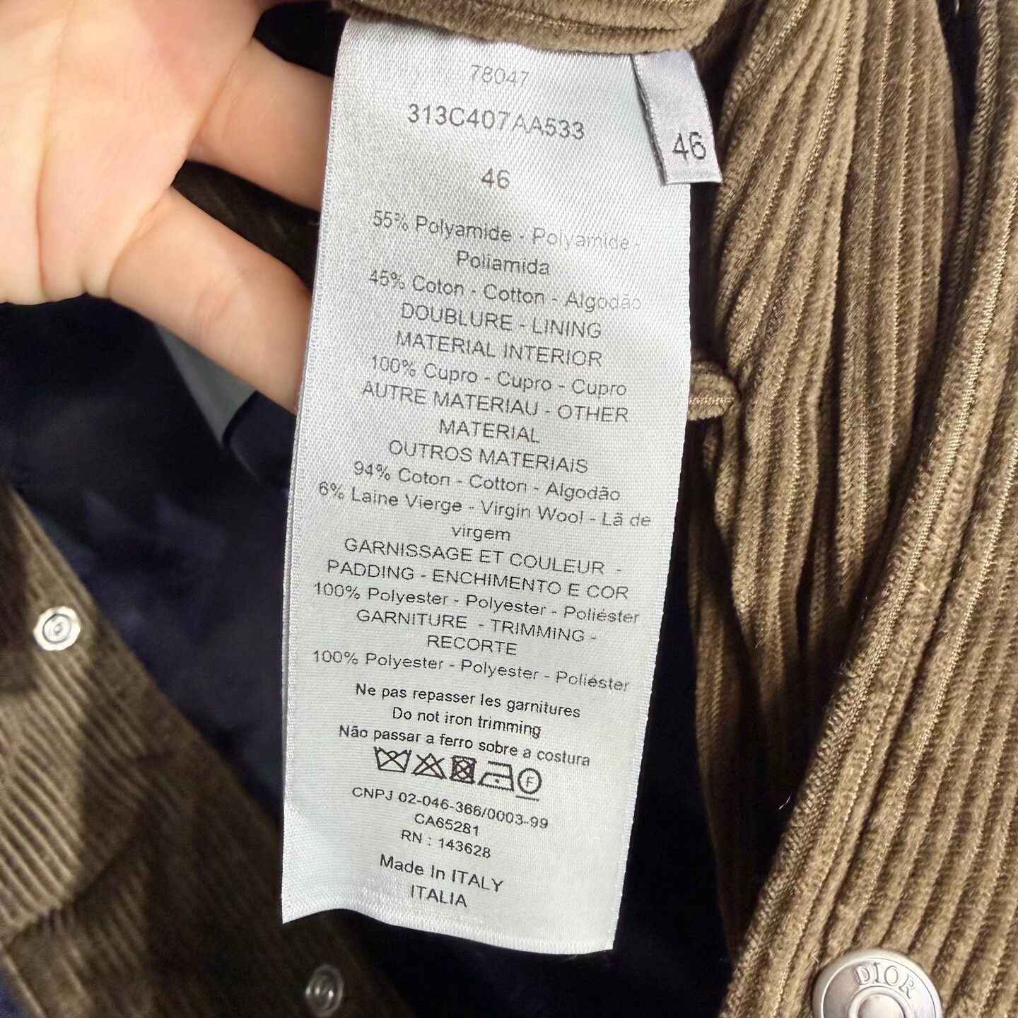 Dior new DIOR lightweight quilted jacket size 46 Size US L / EU 52-54 / 3 - 6 Thumbnail