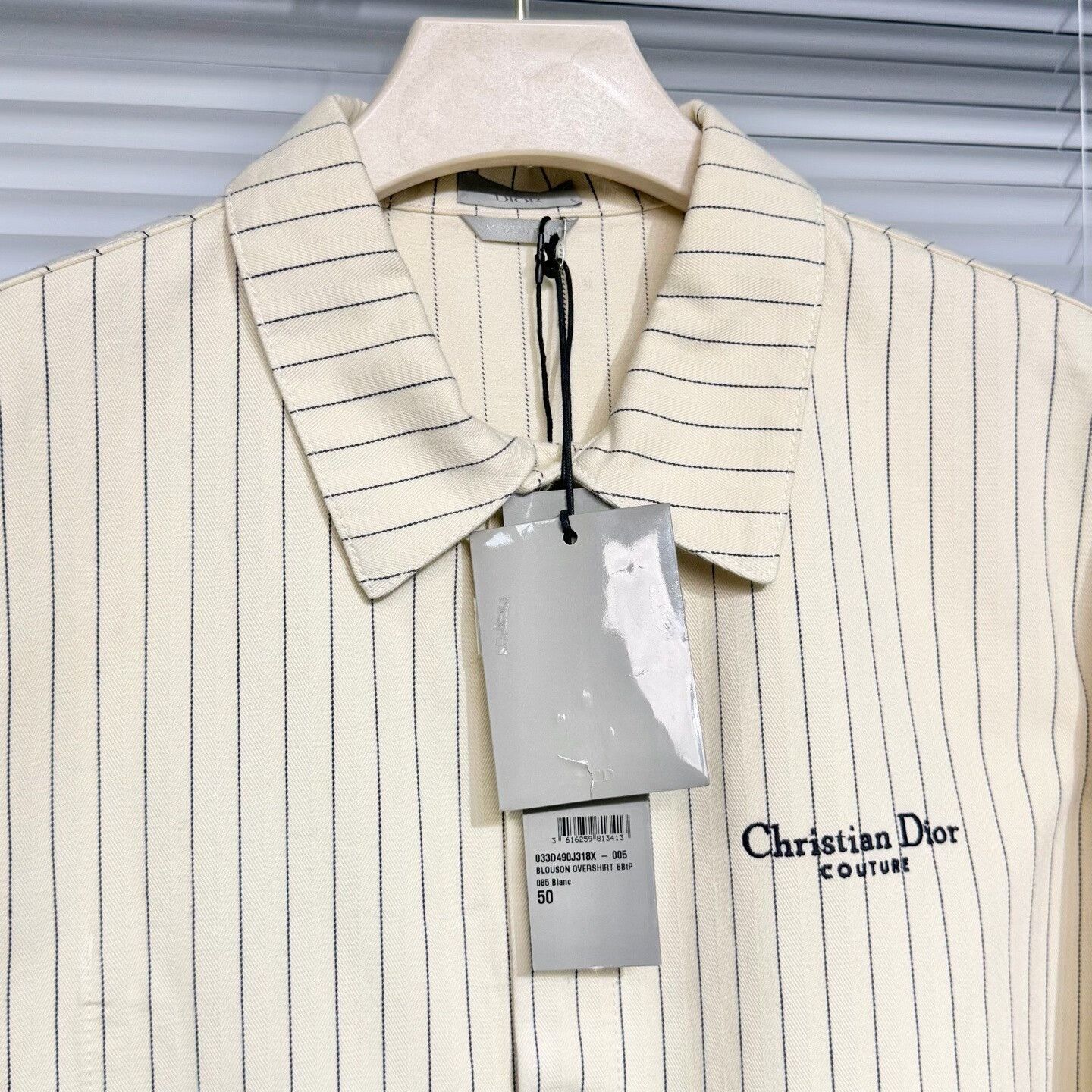 Dior dior striped denim jacket with logo embroidery Size US L / EU 52-54 / 3 - 3 Thumbnail