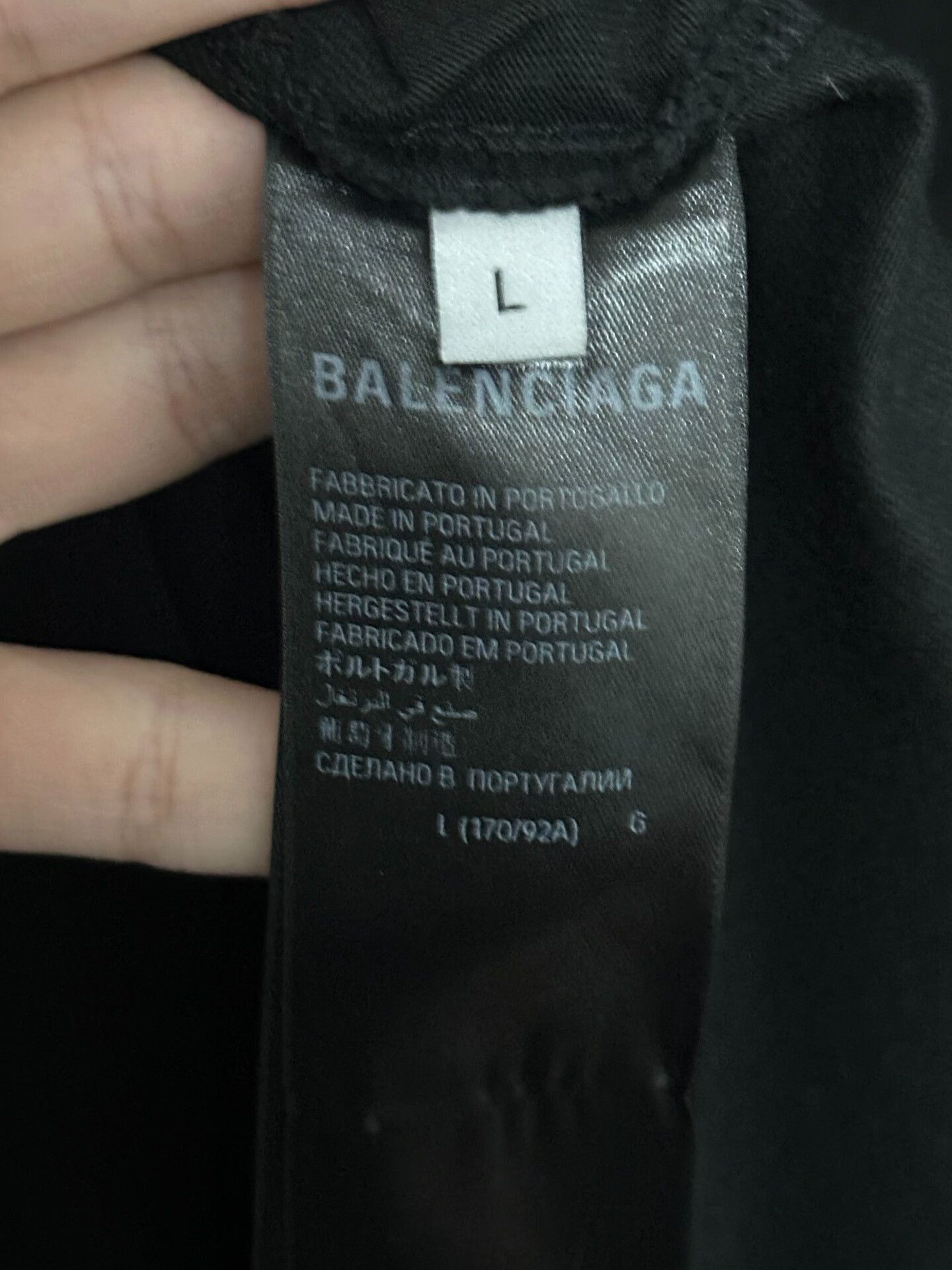 Balenciaga black short sleeve t-shirt by balenciaga Size US L / EU 52-54 / 3 - 3 Thumbnail