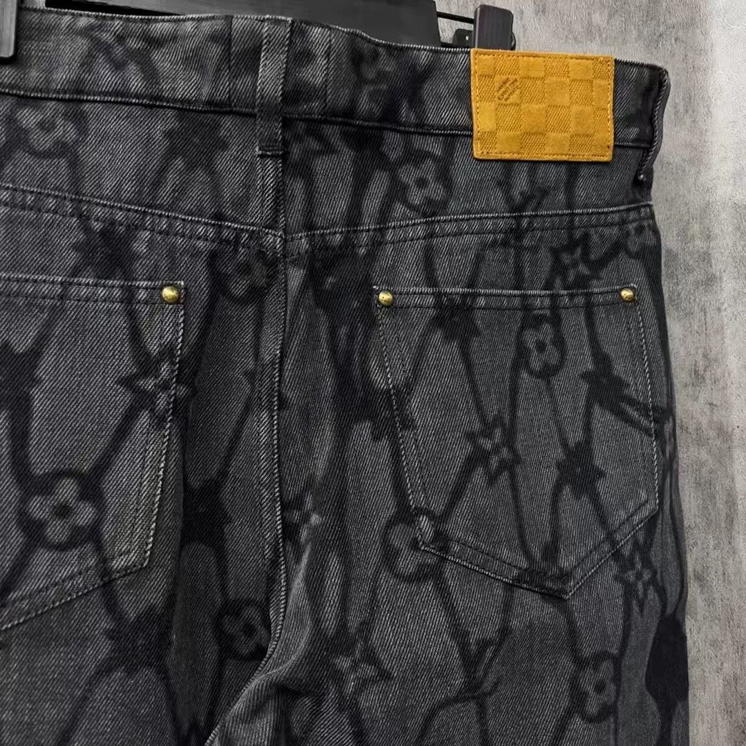 Louis Vuitton new louis vuitton logo denim pants Size US 33 - 3 Thumbnail