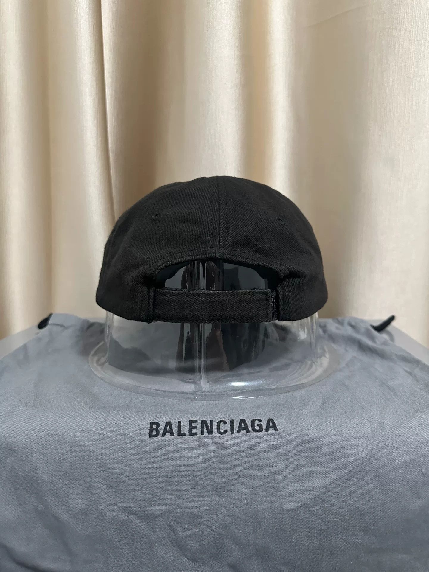 Balenciaga balenciaga logo embroidered black baseball cap Size ONE SIZE - 3 Thumbnail