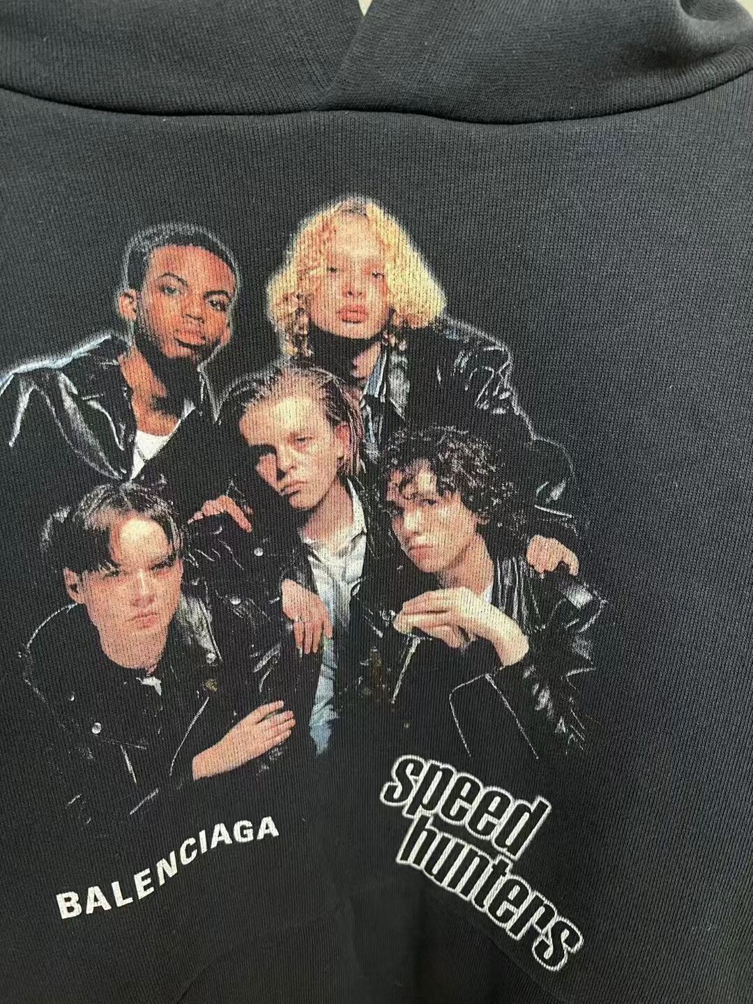 Balenciaga balenciaga oversized hoodie in dark navy Size US XS / EU 42 / 0 - 3 Thumbnail