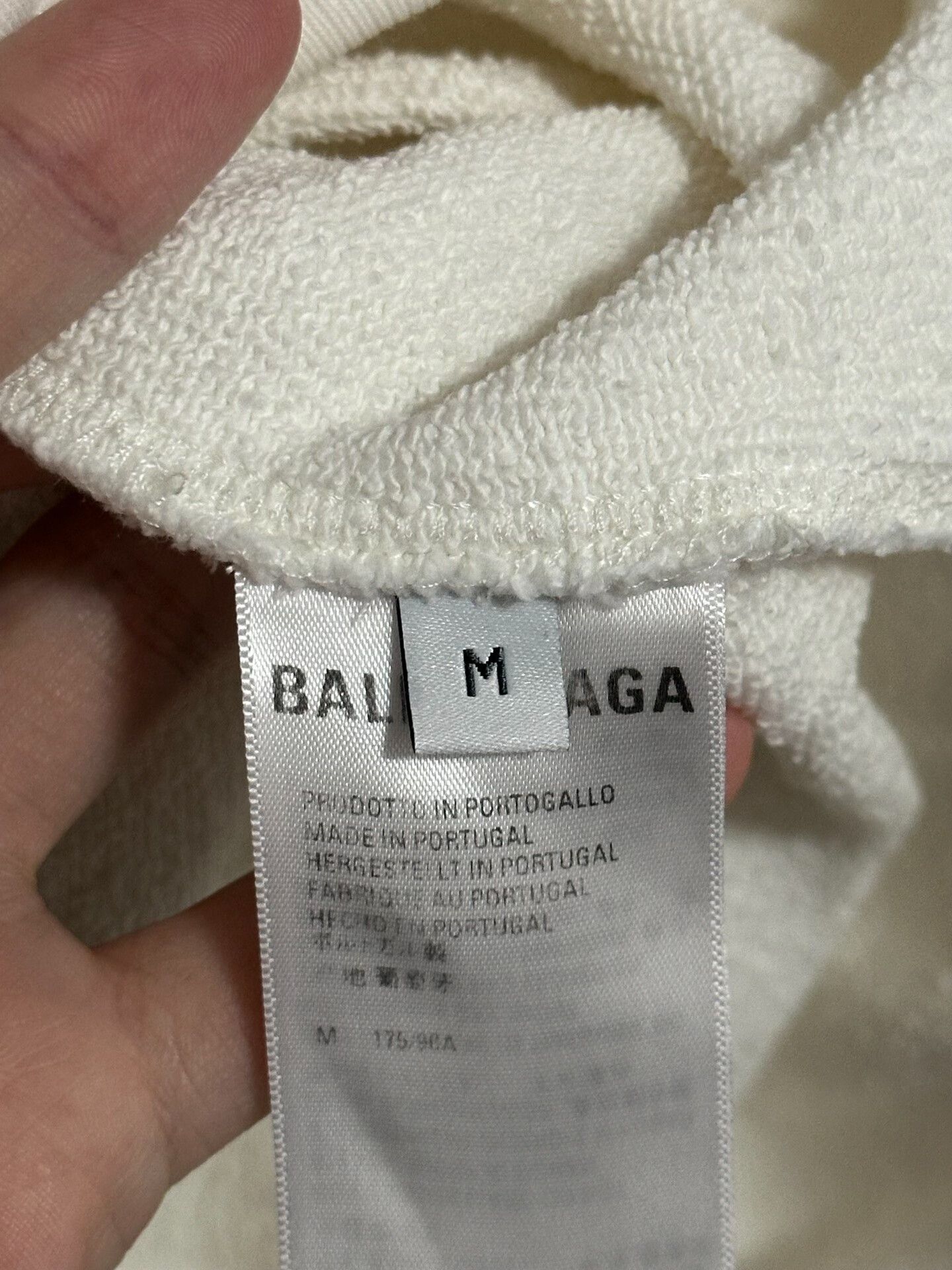 Balenciaga balenciaga white logo hoodie for men Size US M / EU 48-50 / 2 - 3 Thumbnail