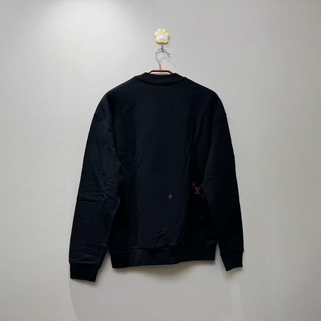 Louis Vuitton louis vuitton black logo sweatshirt with embroidery Size US S / EU 44-46 / 1 - 4 Thumbnail