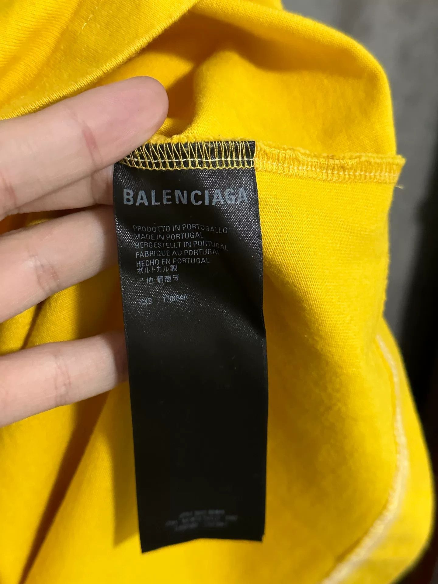 Balenciaga balenciaga yellow short sleeve t-shirt Size US XXS / EU 40 - 3 Thumbnail
