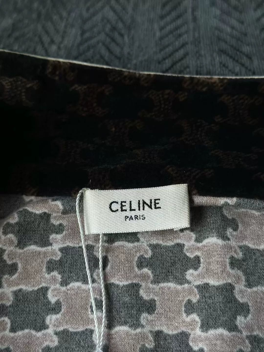 Celine celine velvet patterned jacket Size XS / US 0-2 / IT 36-38 - 3 Thumbnail
