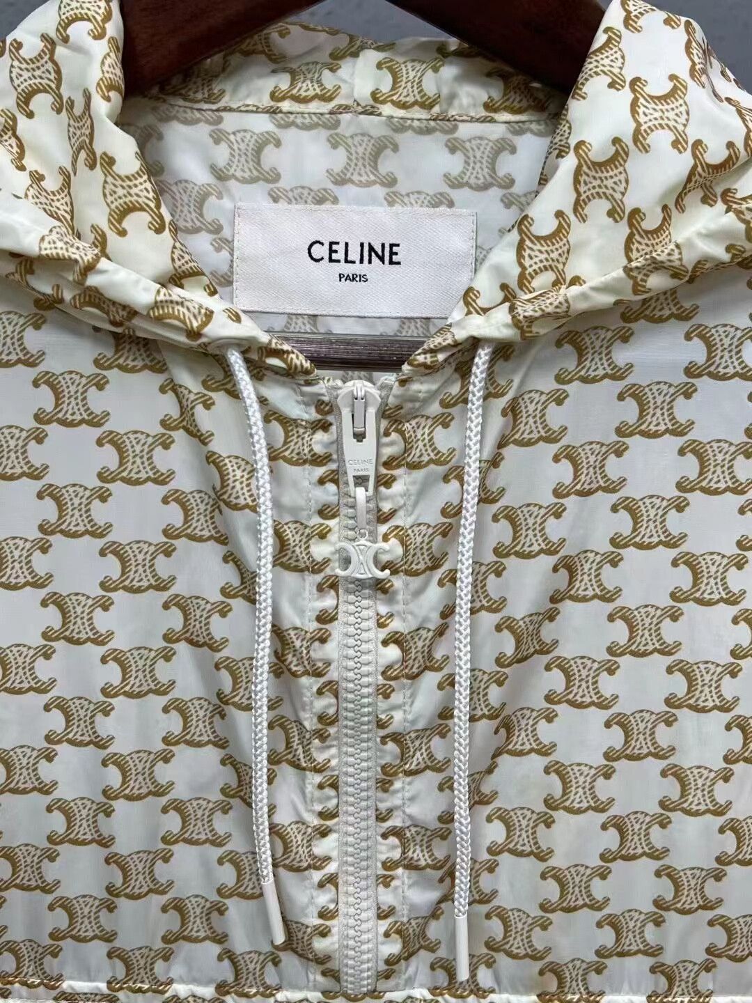 Celine Celine Printed Hooded Windbreaker Jacket Size M / US 6-8 / IT 42-44 - 3 Thumbnail