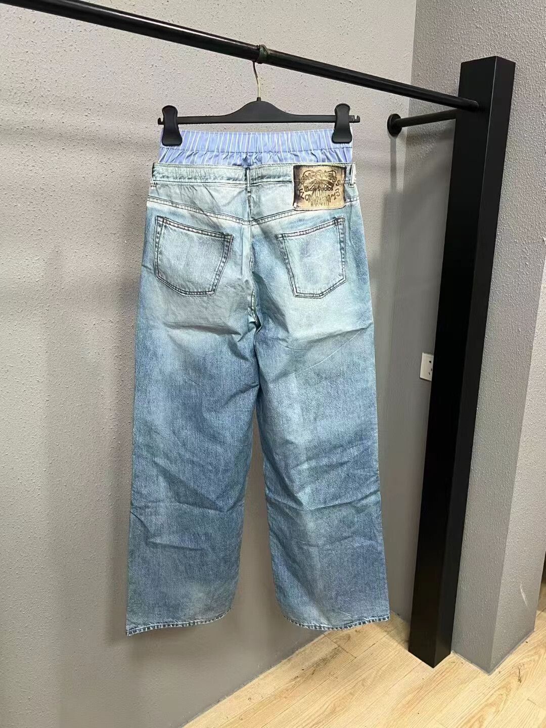 Acne Studios acne studios two-tone denim pants Size US 34 / EU 50 - 2 Thumbnail