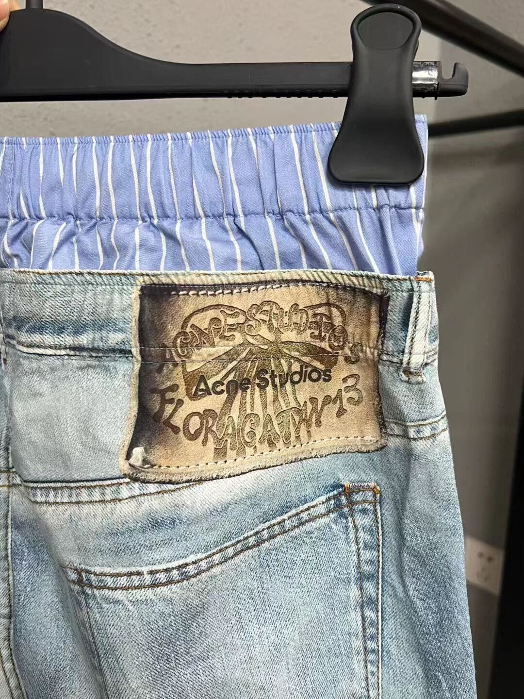 Acne Studios acne studios two-tone denim pants Size US 34 / EU 50 - 3 Thumbnail
