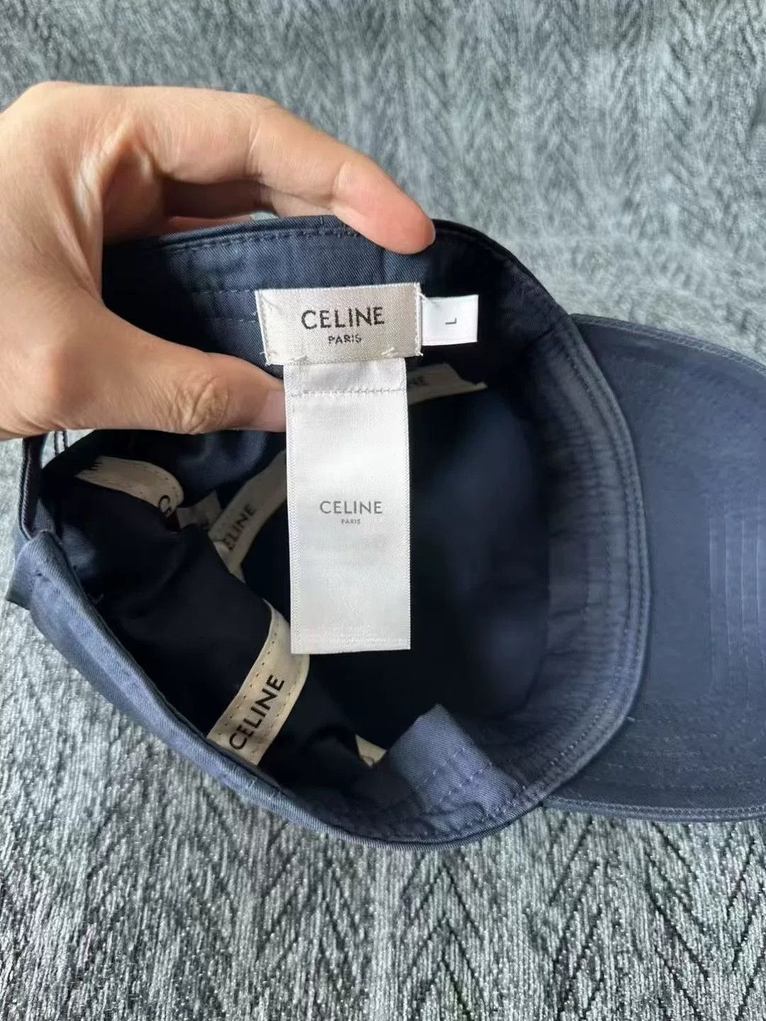 Celine celine logo baseball cap in navy blue Size ONE SIZE - 2 Thumbnail