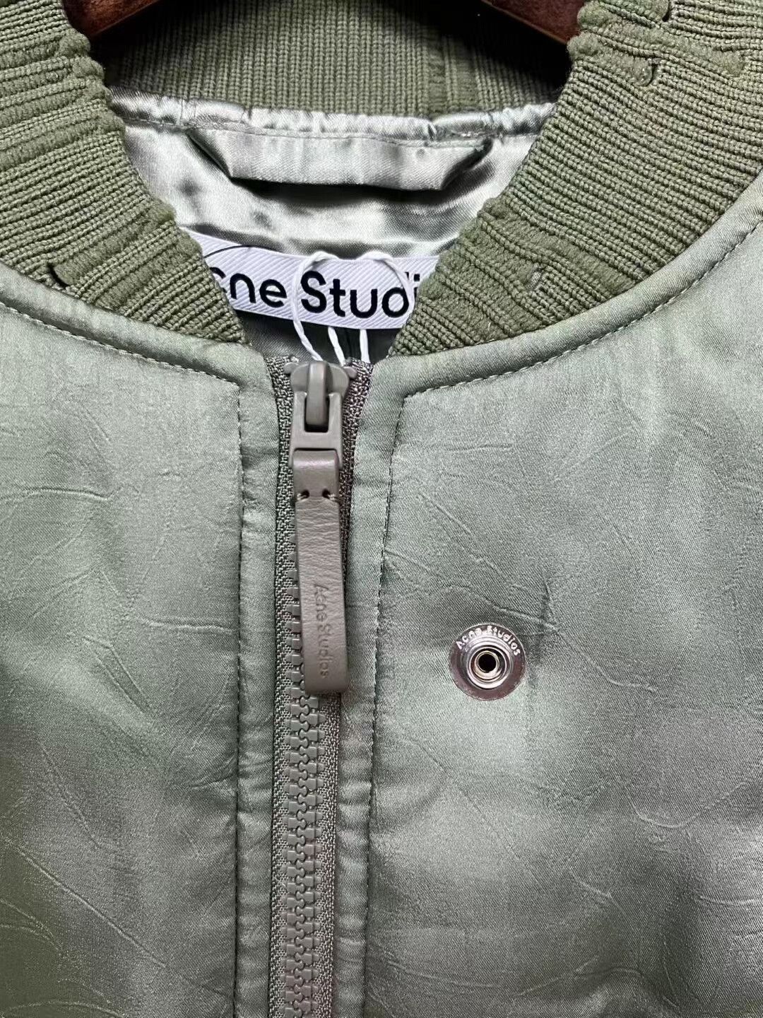 Acne Studios acne studios green logo bomber jacket Size XS / US 0-2 / IT 36-38 - 3 Thumbnail